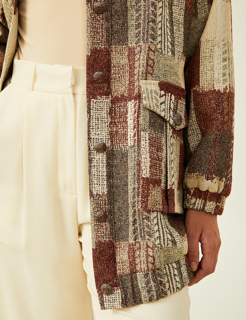 Dual Pocketed Jacket with Gathered Wrists Tile