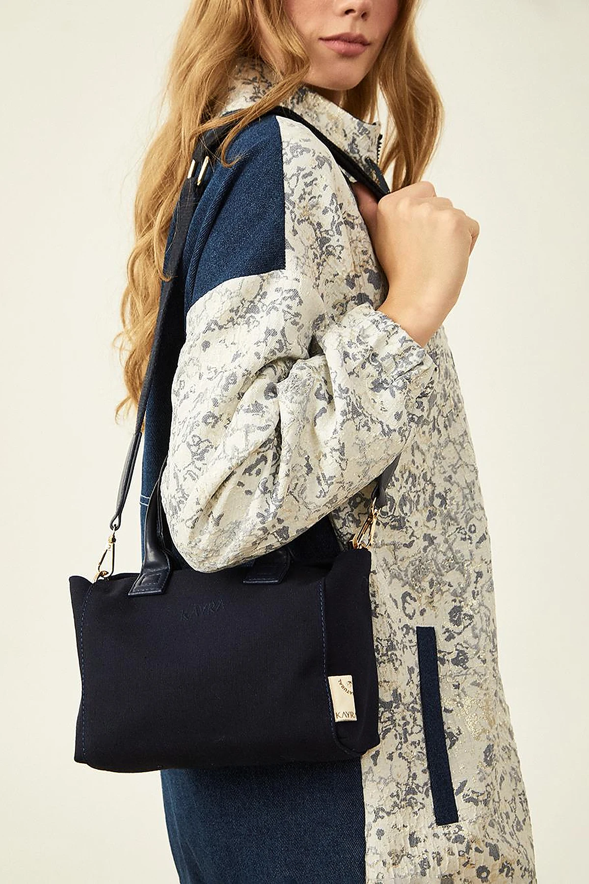 Canvas Tote Bag Navy Blue