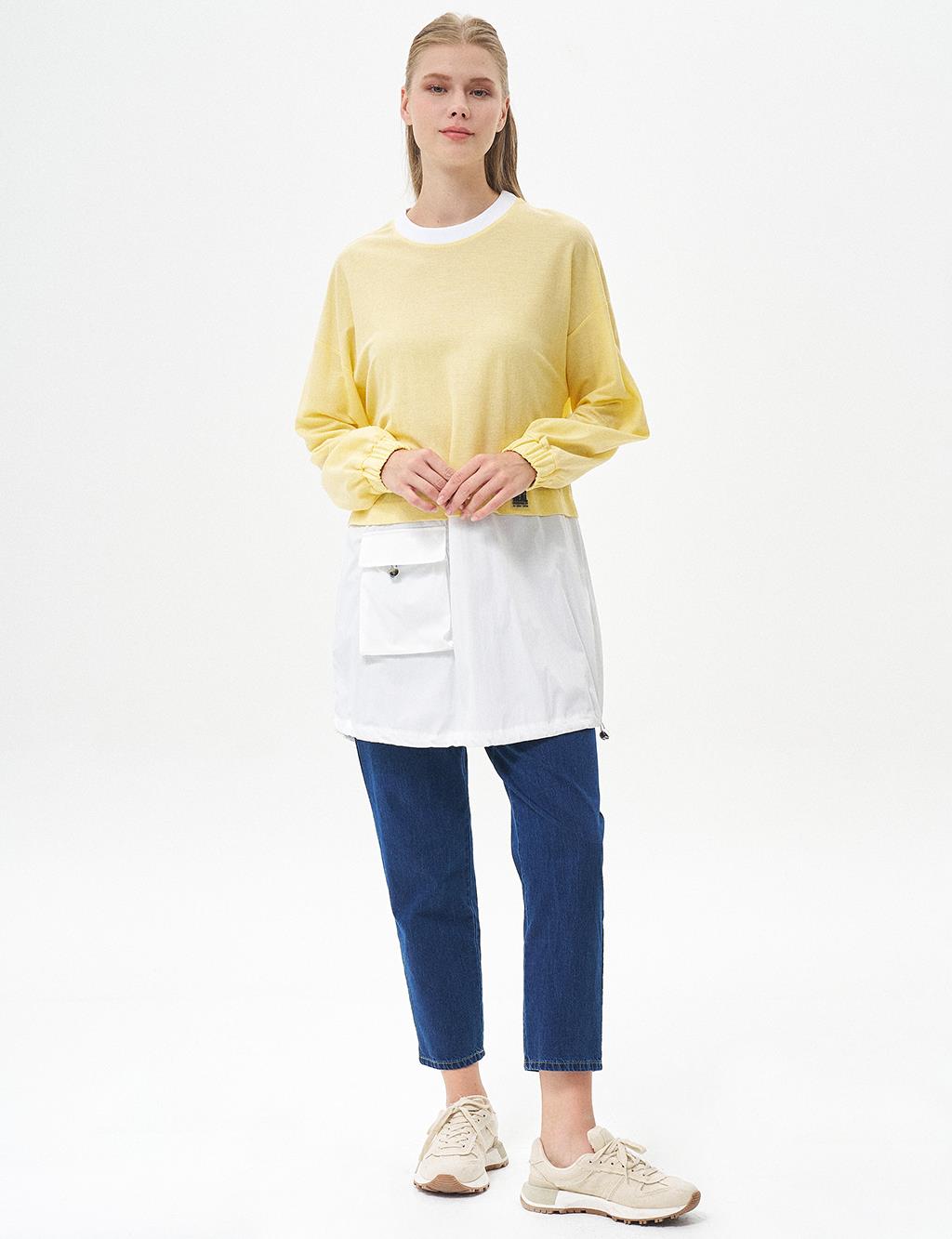 Layered Sweatshirt Yellow