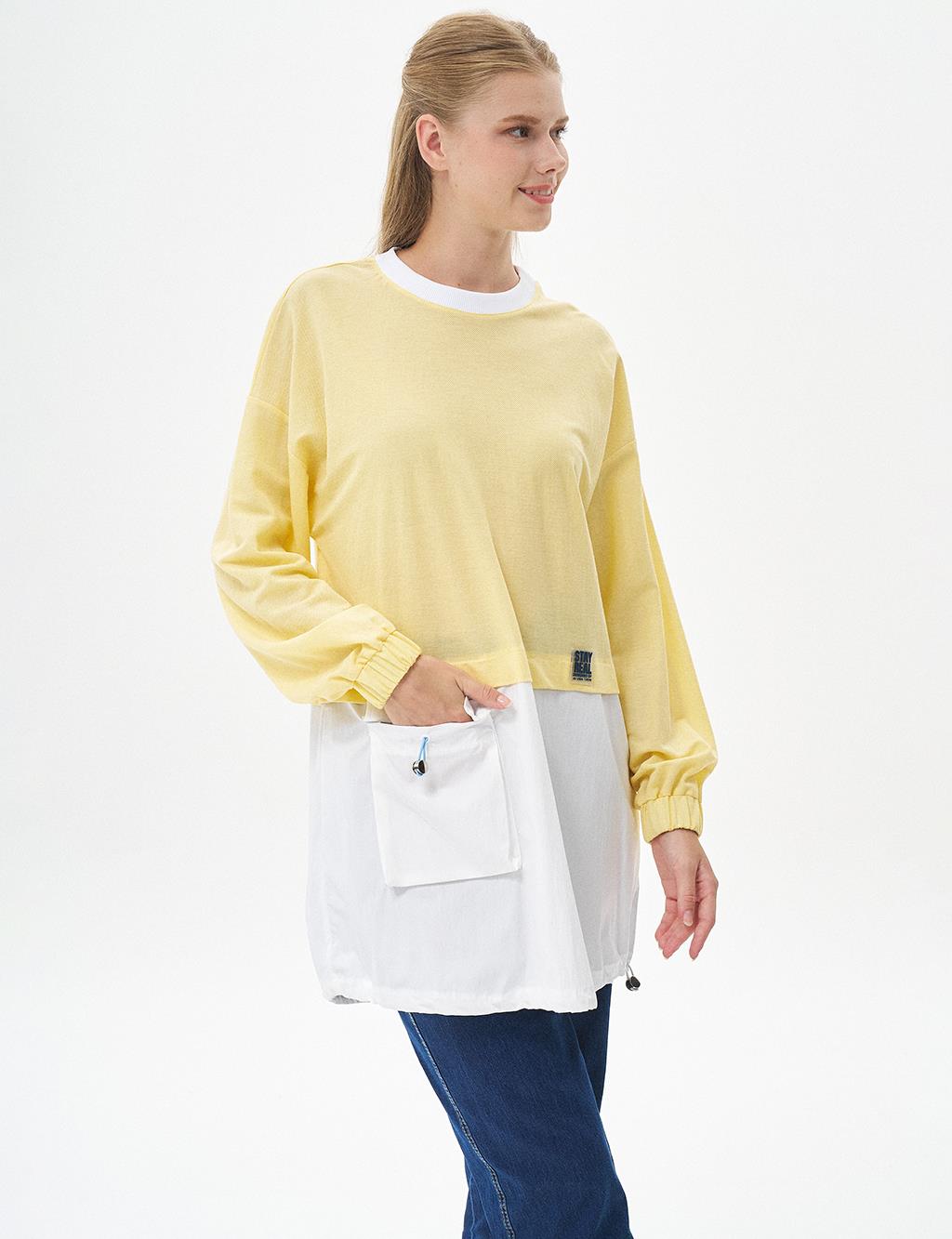 Layered Sweatshirt Yellow