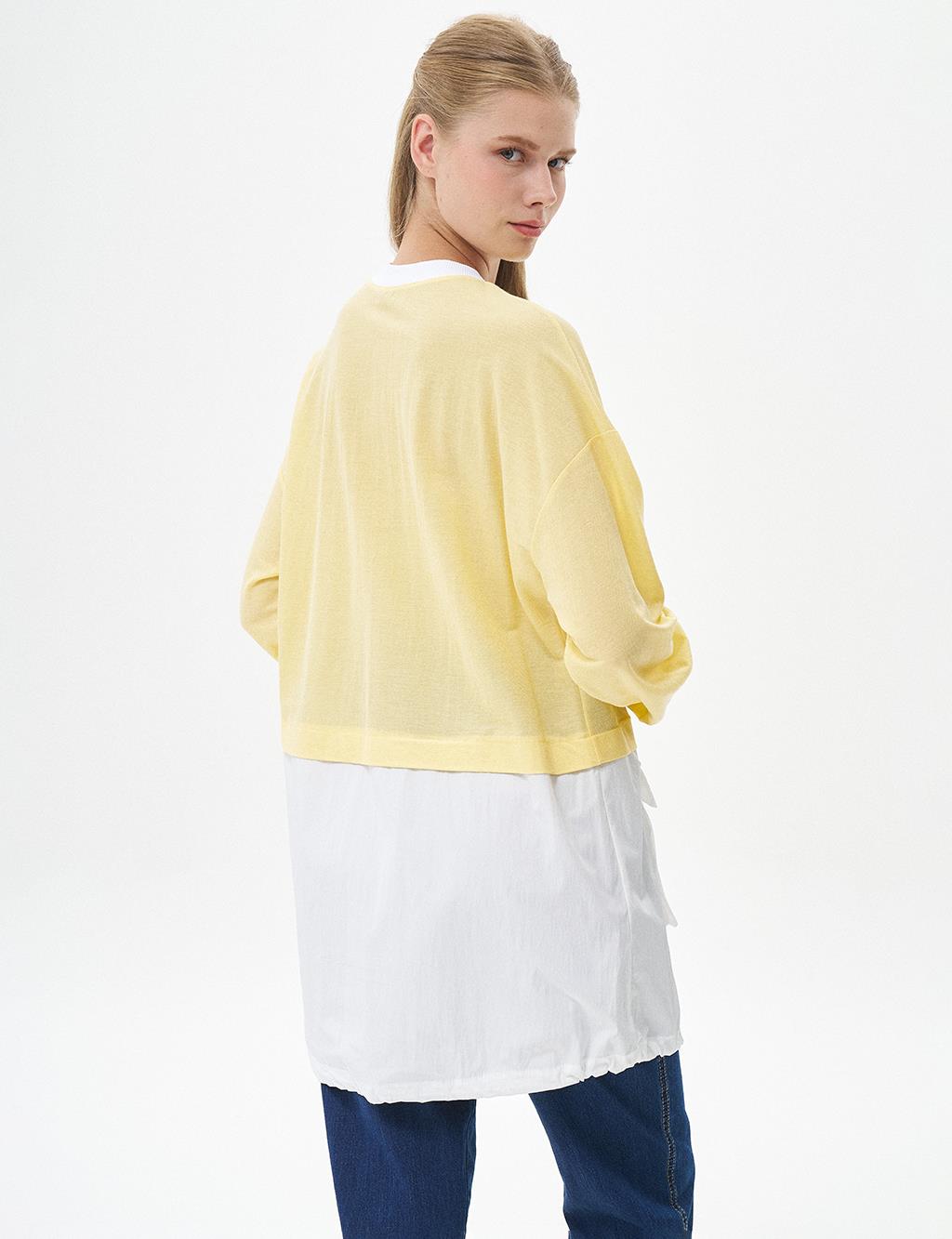 Layered Sweatshirt Yellow