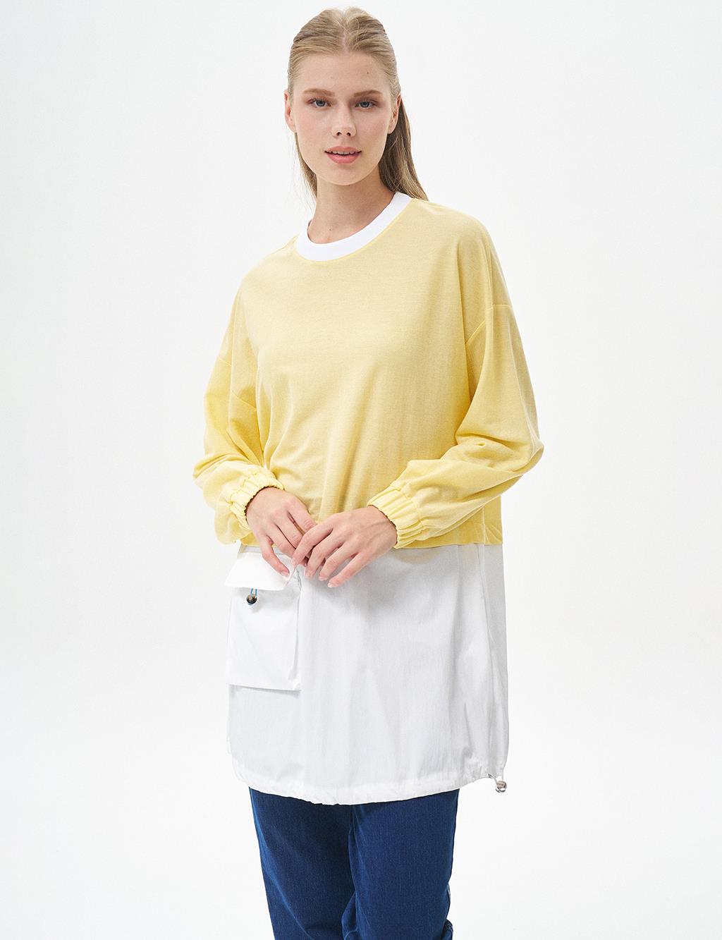 Layered Sweatshirt Yellow