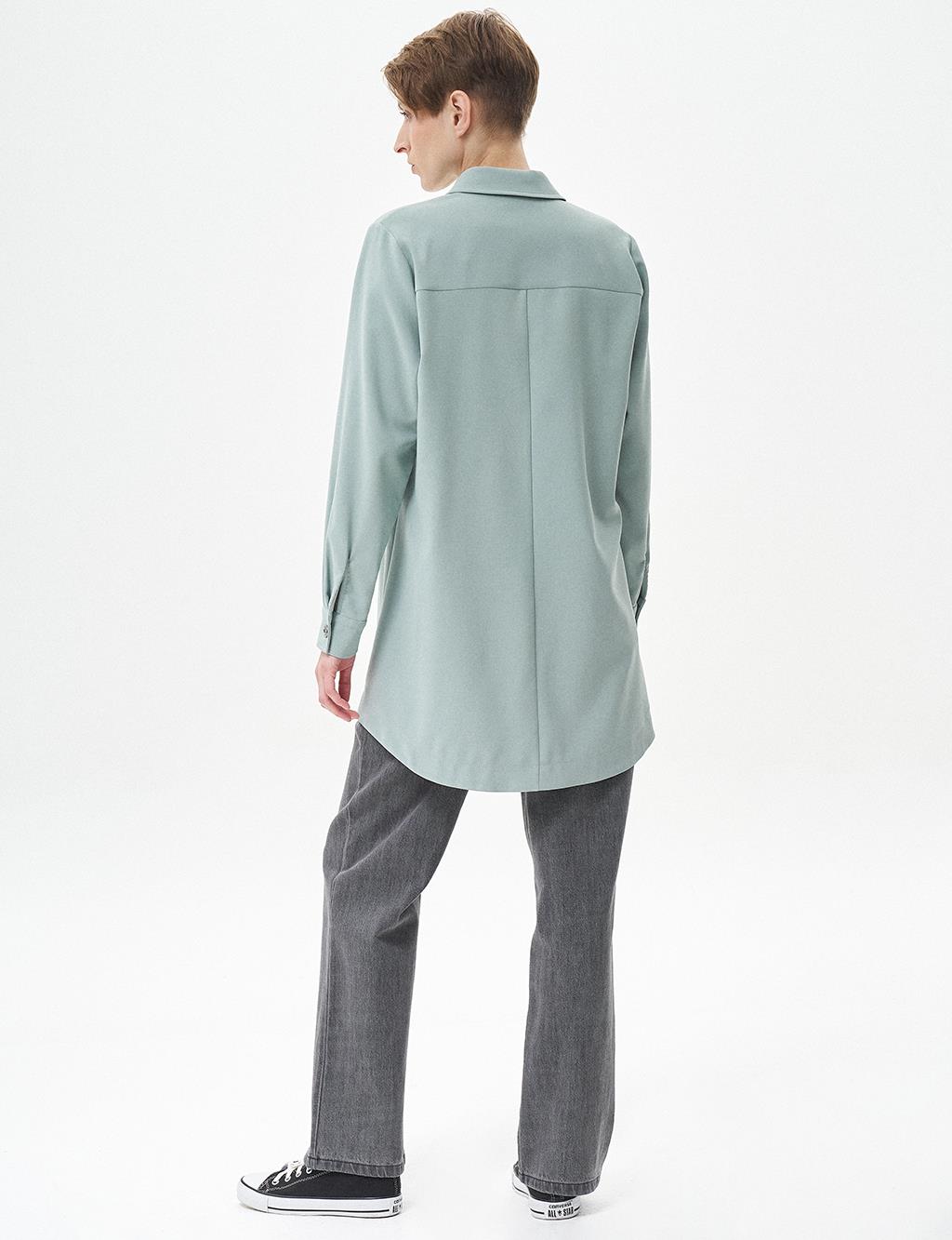 Staple Detailed Tunic Ice Green