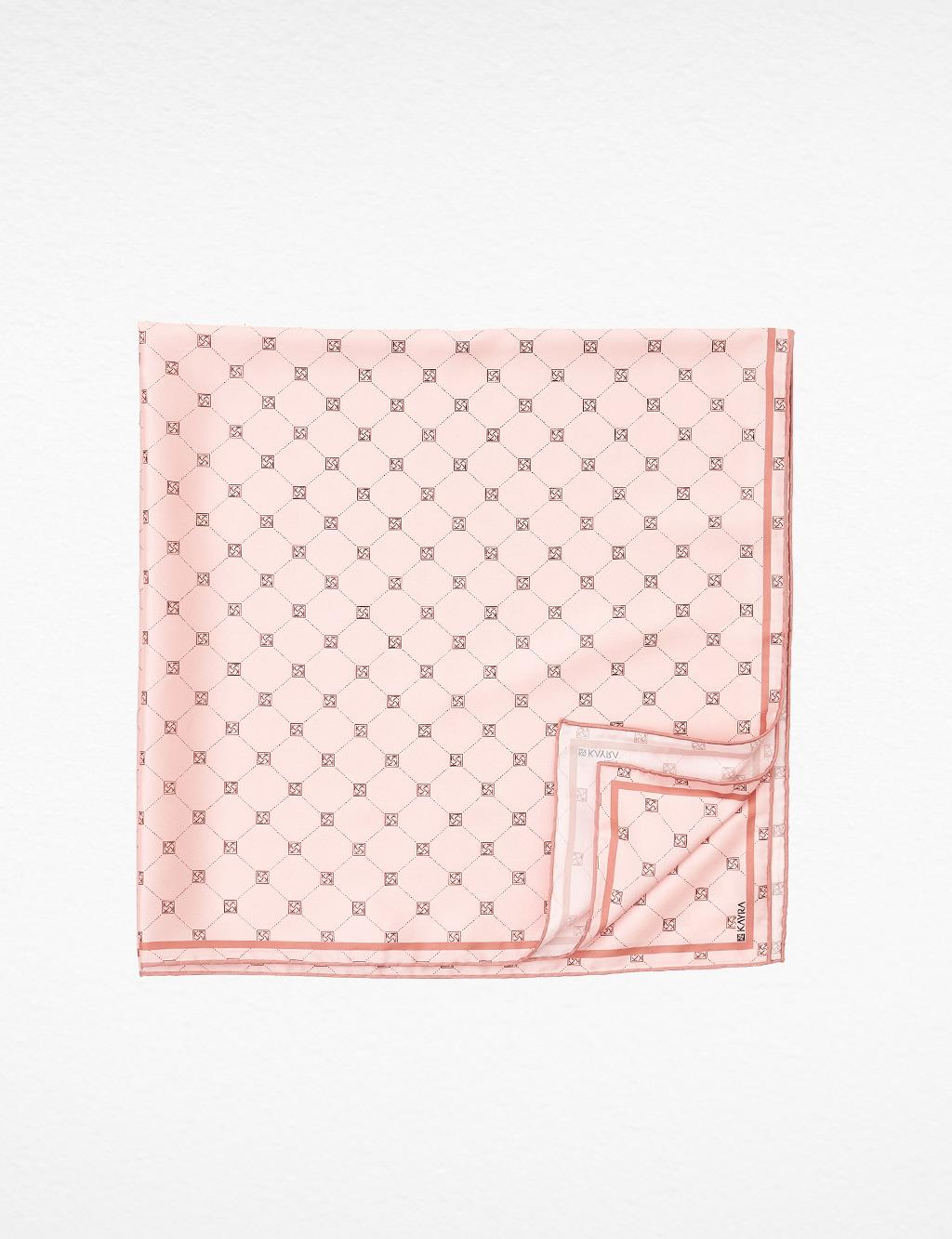 Cross Logo Monogram Scarf Salmon