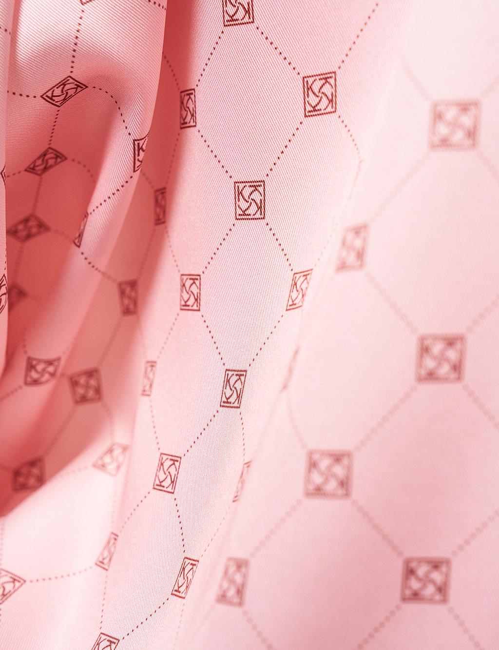 Cross Logo Monogram Scarf Salmon