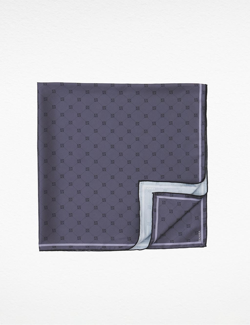 Cross Logo Monogram Scarf Anthracite