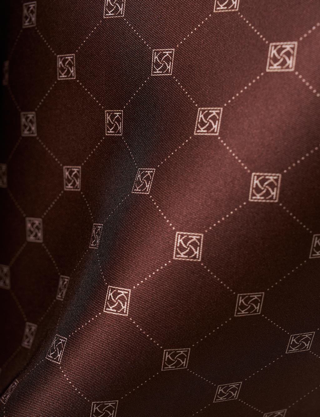 Cross Logo Monogram Scarf Coffee