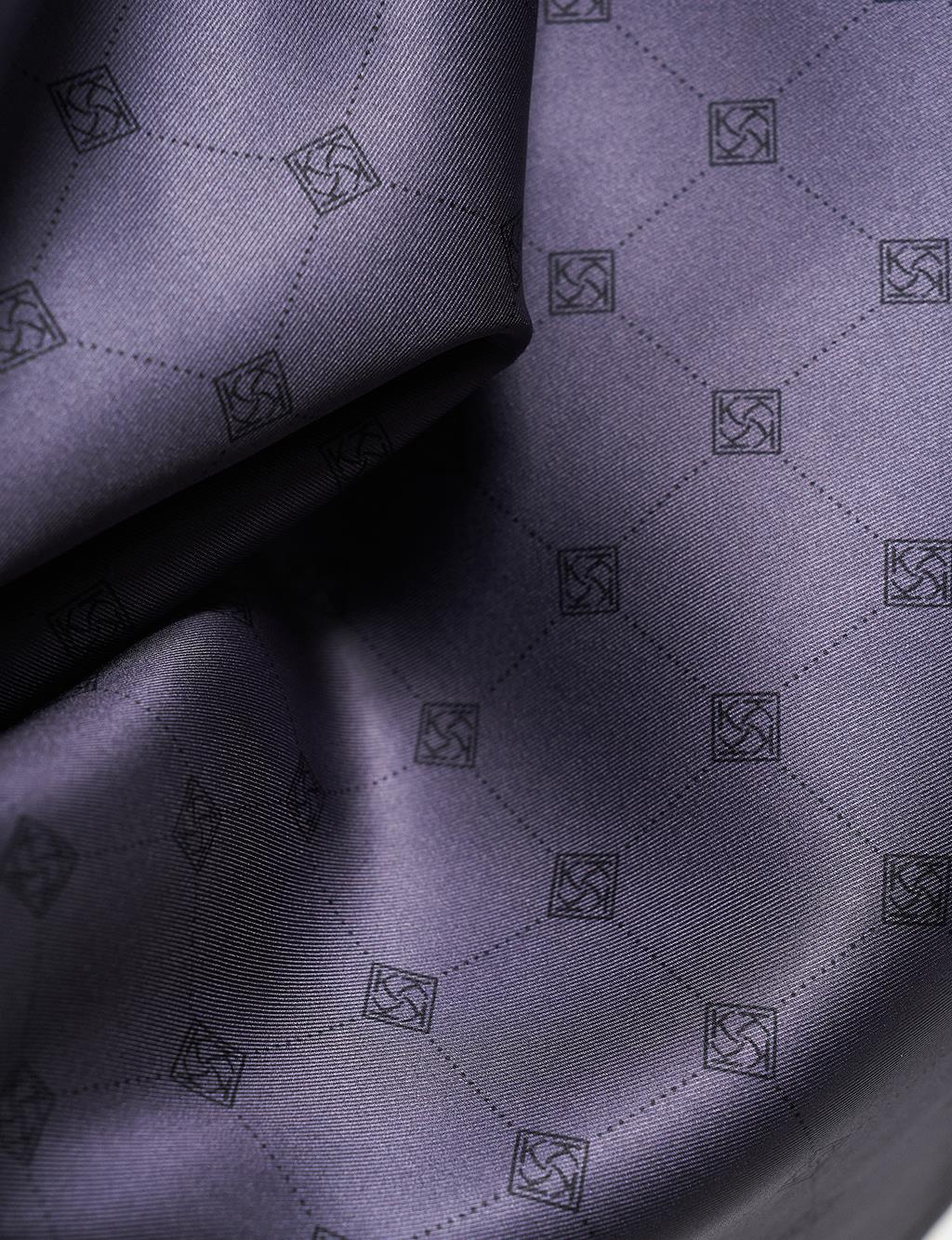 Cross Logo Monogram Scarf Anthracite