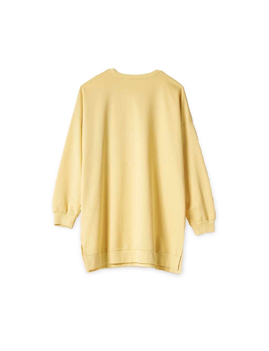 Knitted Fabric Sweatshirt Yellow