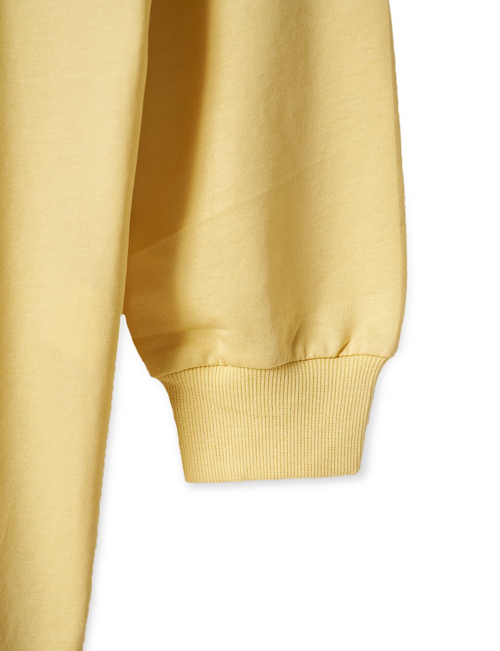 Knitted Fabric Sweatshirt Yellow