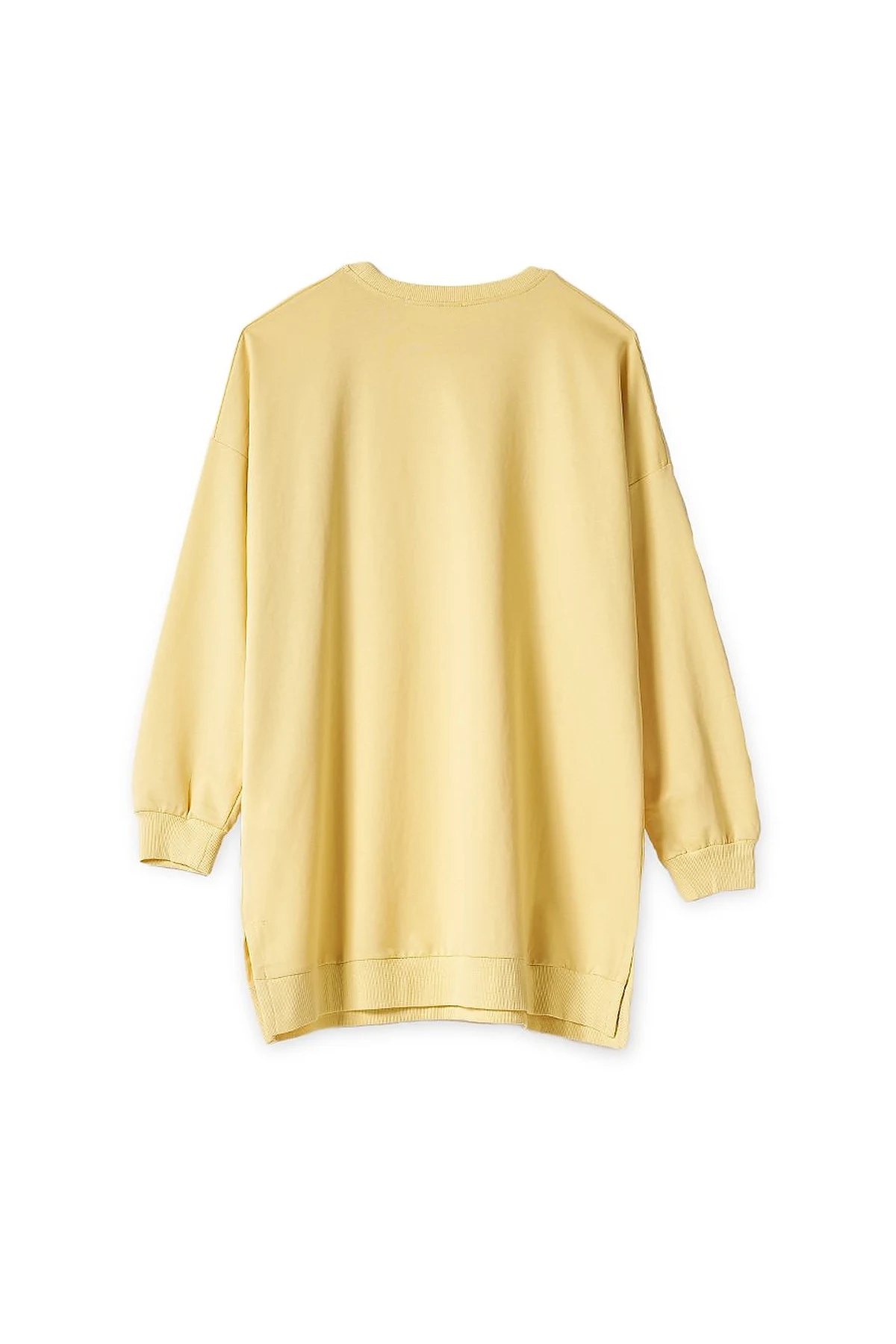 Knitted Fabric Sweatshirt Yellow