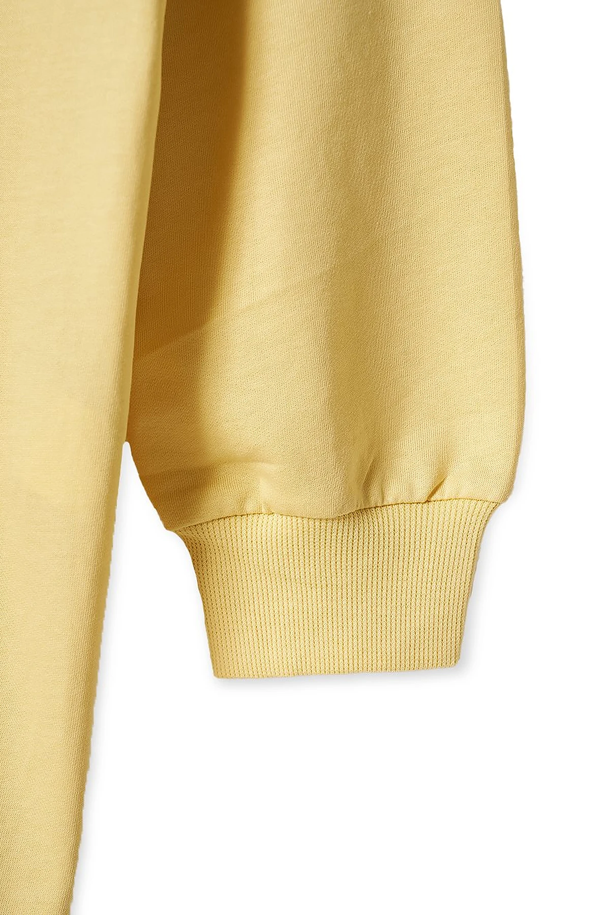 Knitted Fabric Sweatshirt Yellow
