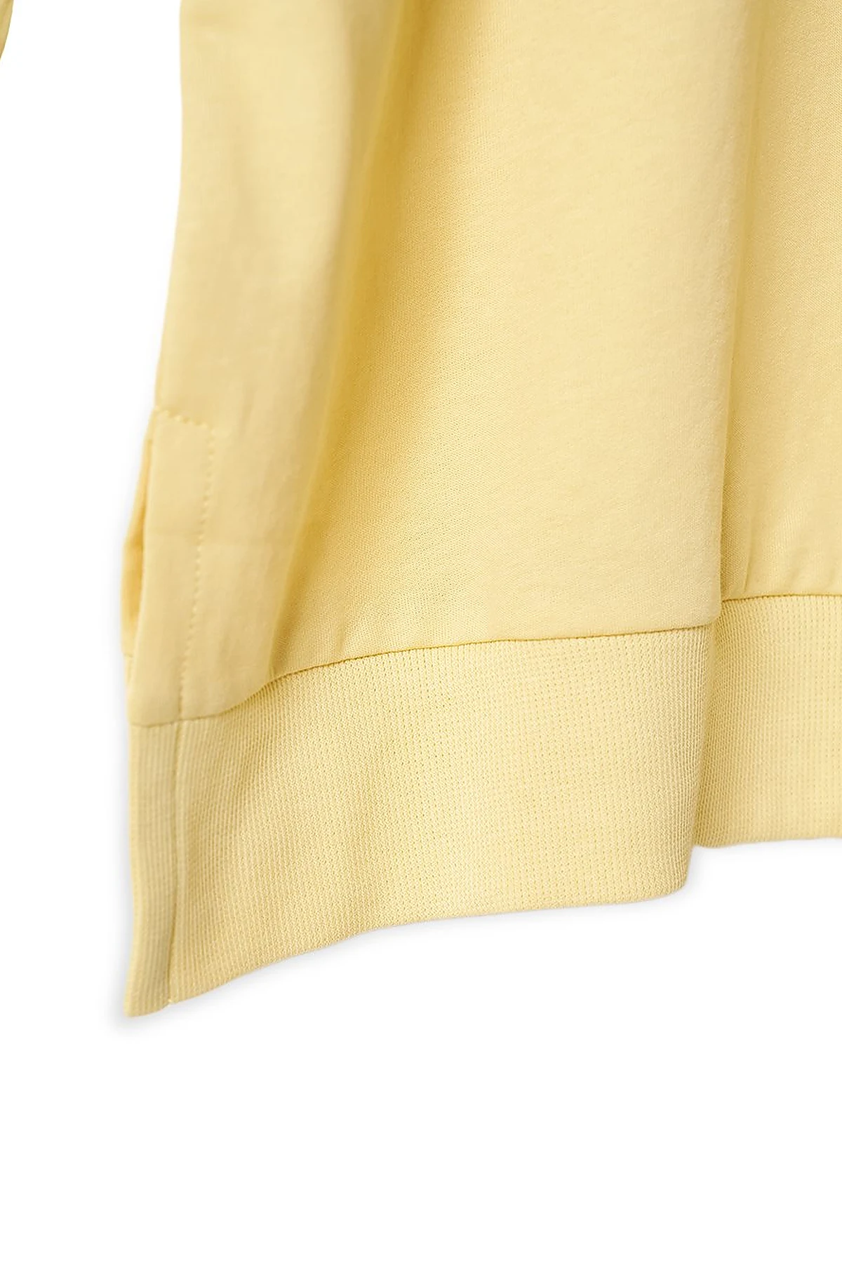 Knitted Fabric Sweatshirt Yellow