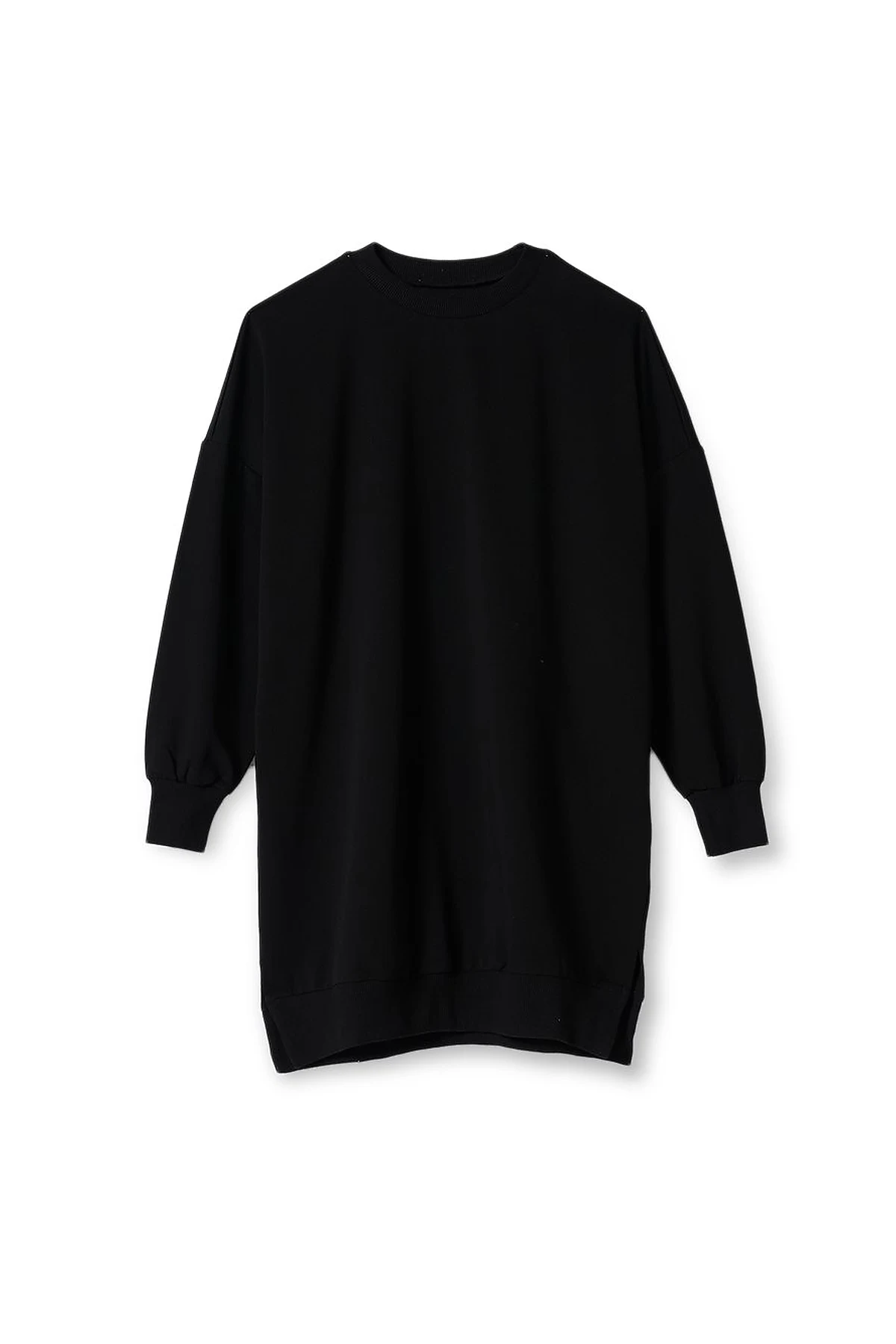 Knitted Fabric Sweatshirt Balck