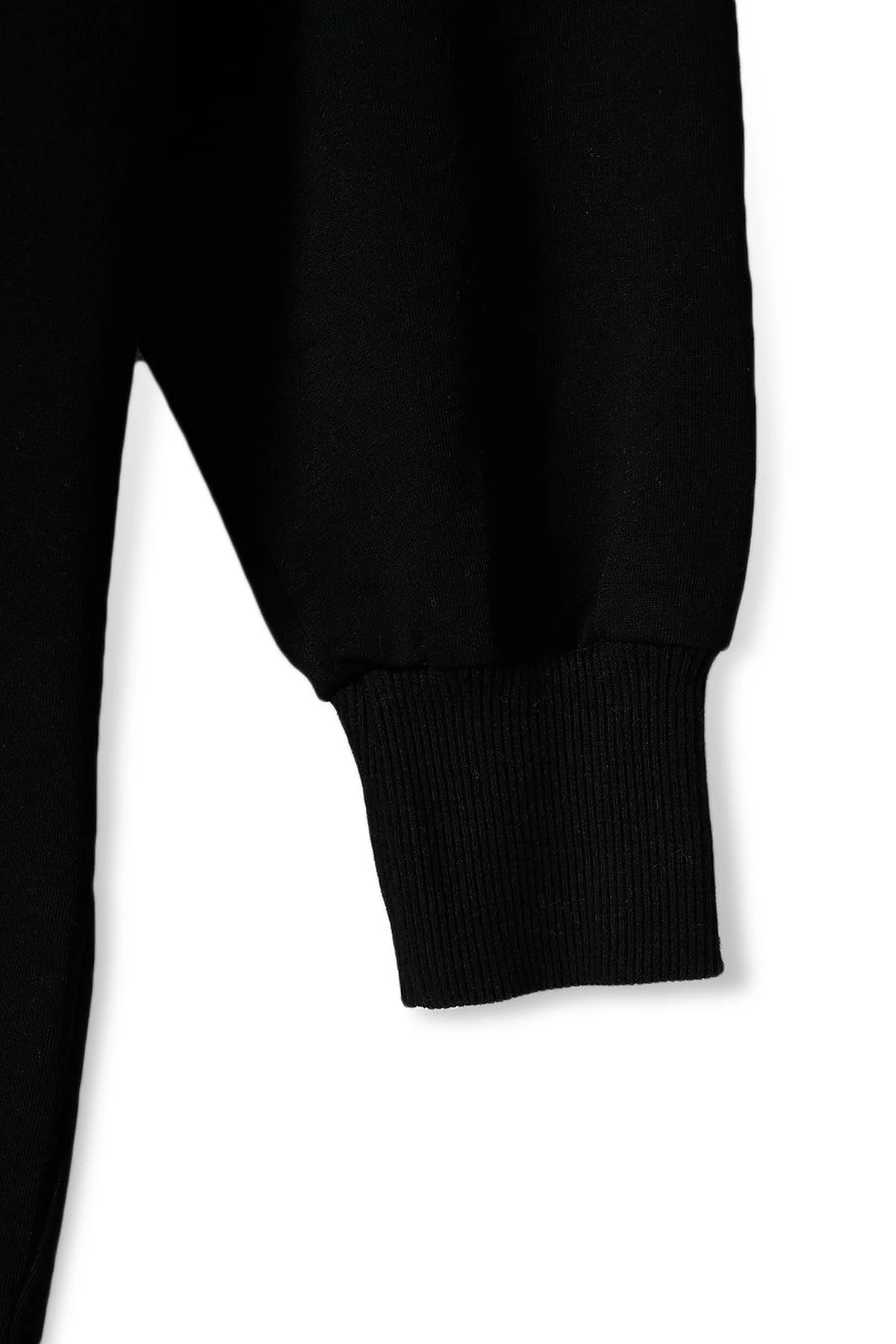 Knitted Fabric Sweatshirt Balck