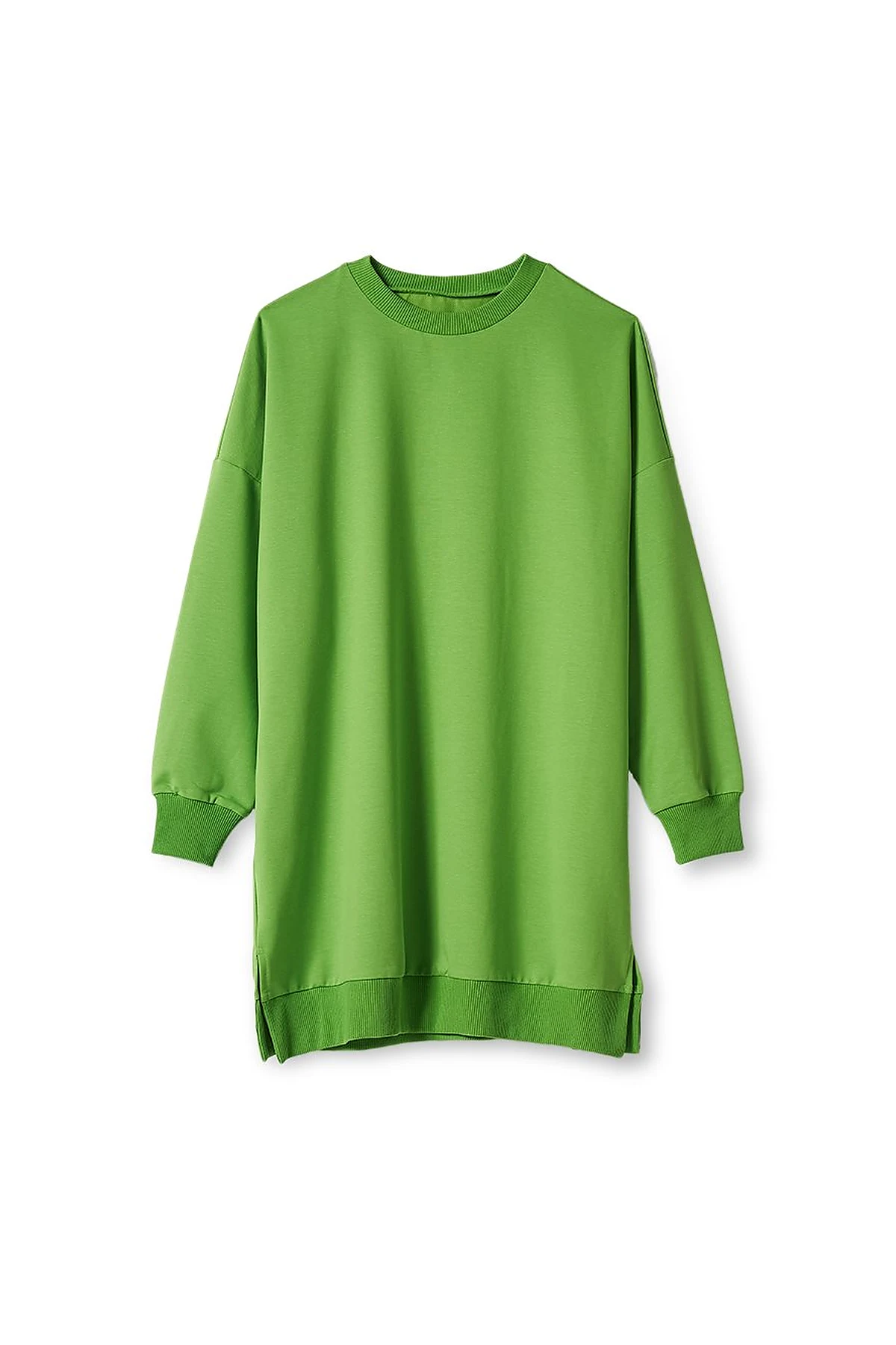 Knitted Fabric Sweatshirt Pistachio Green