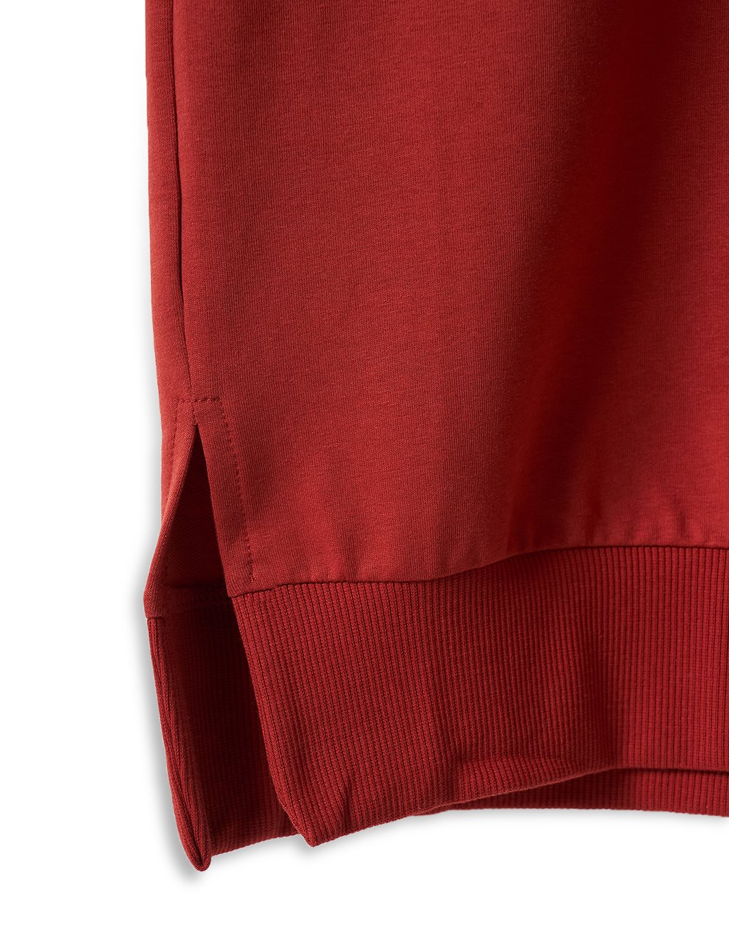 Knitted Fabric Sweatshirt Brick