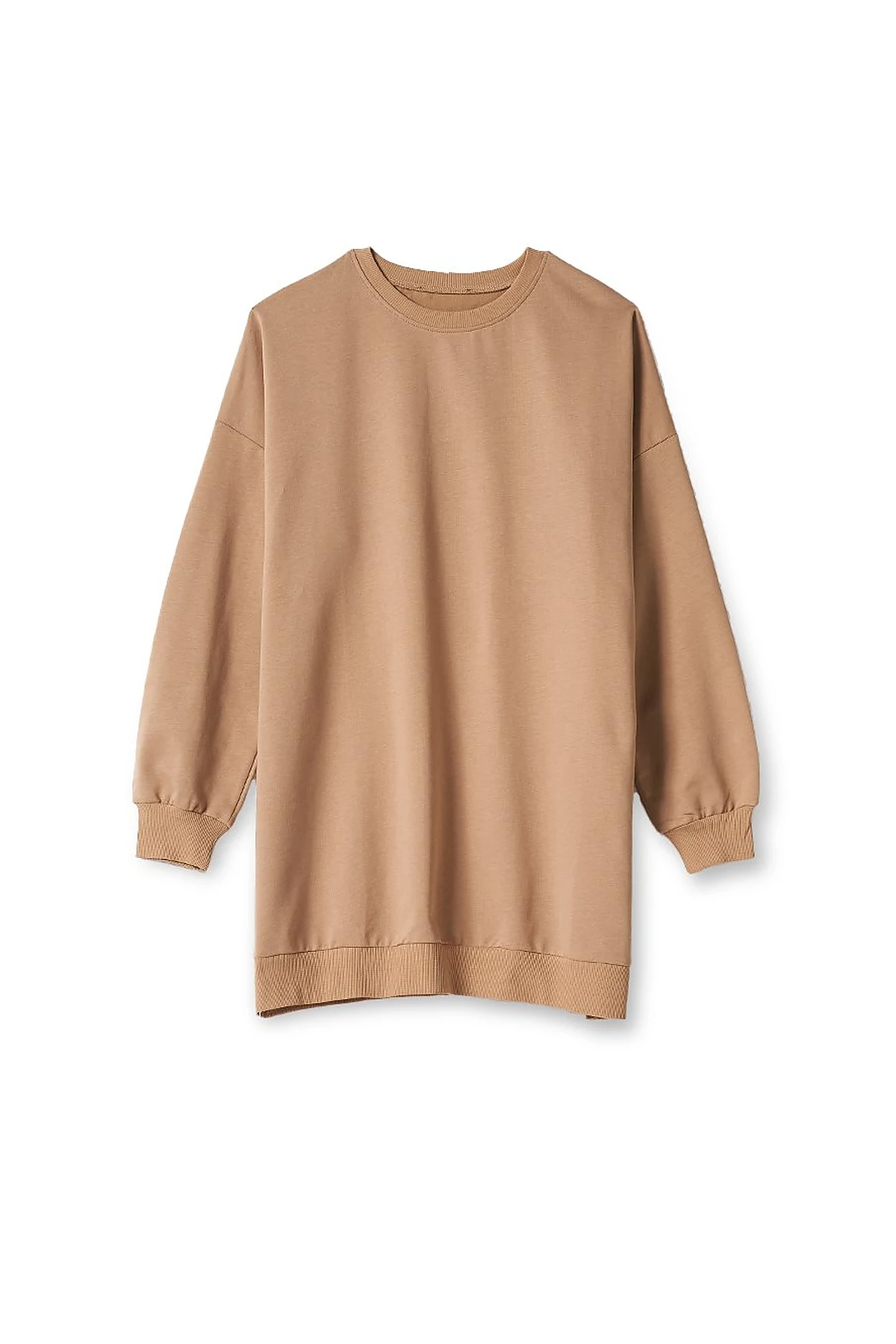 Knitted Fabric Sweatshirt Mink