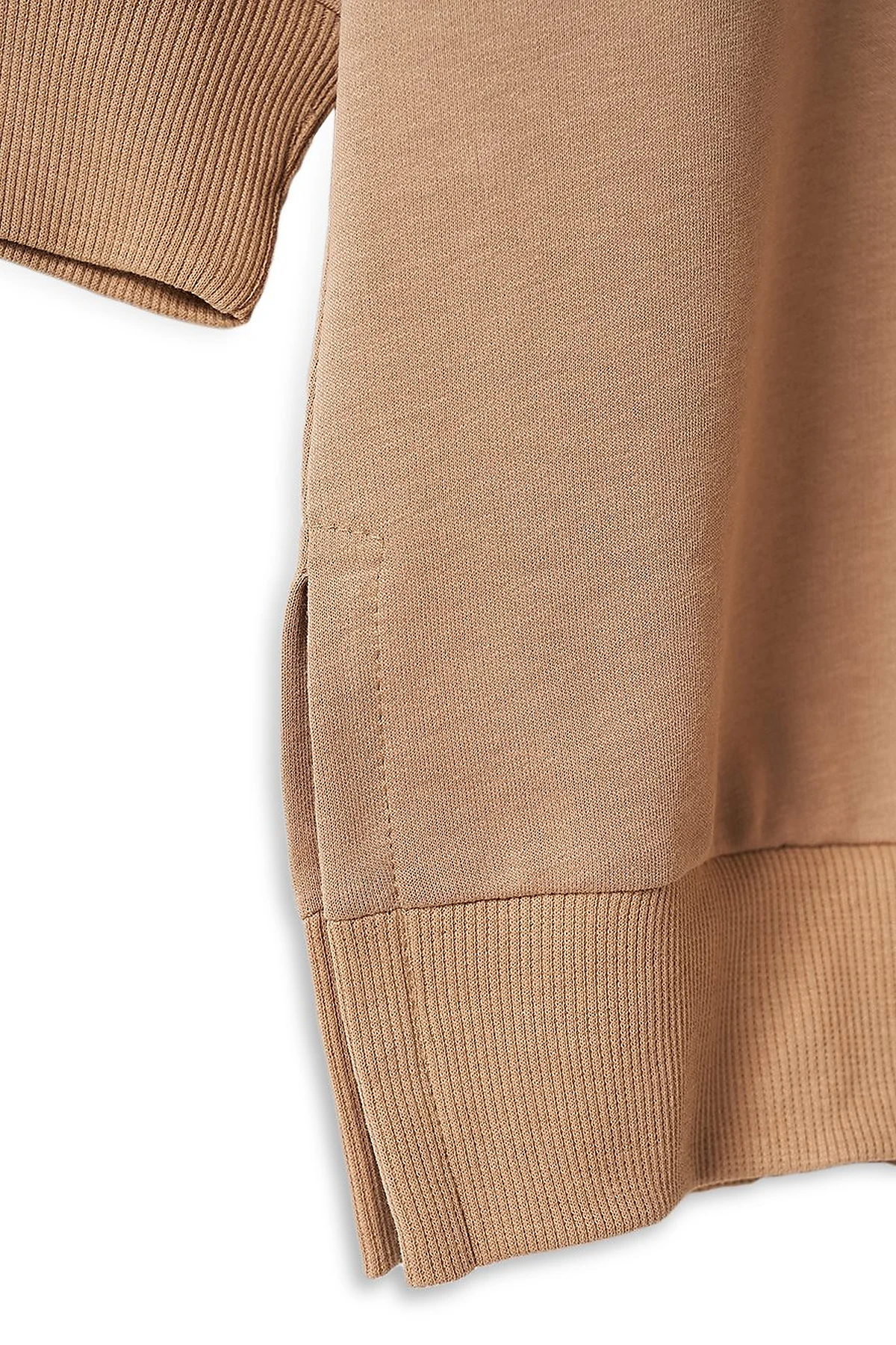 Knitted Fabric Sweatshirt Mink
