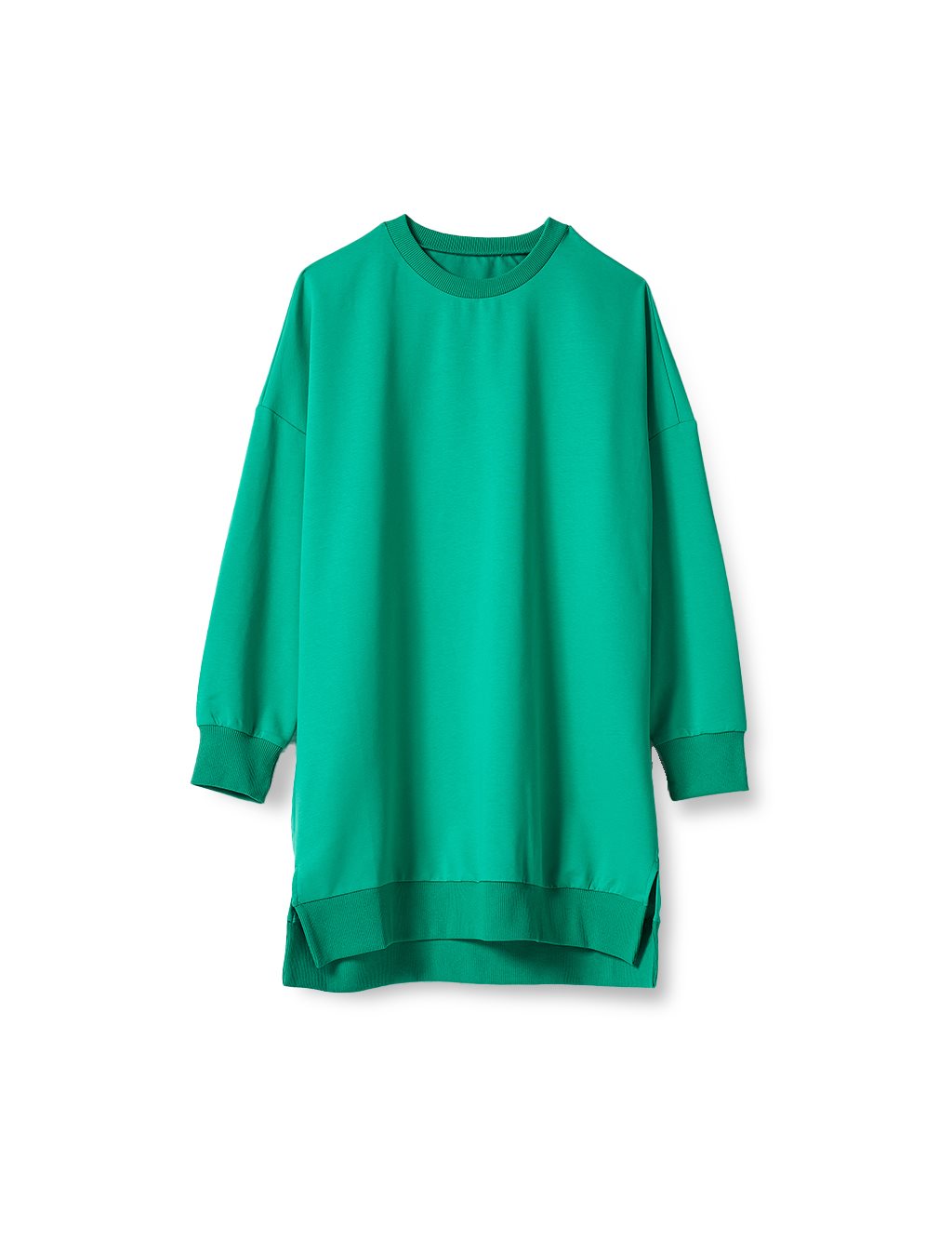 Knitted Fabric Sweatshirt Green