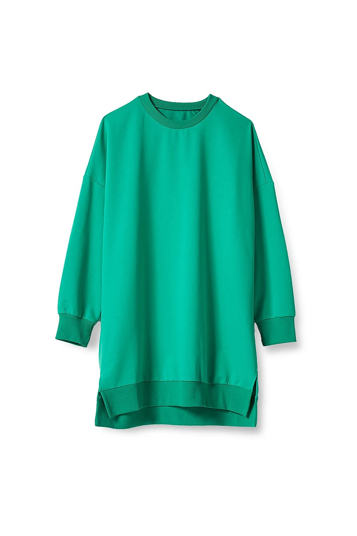 Knitted Fabric Sweatshirt Green