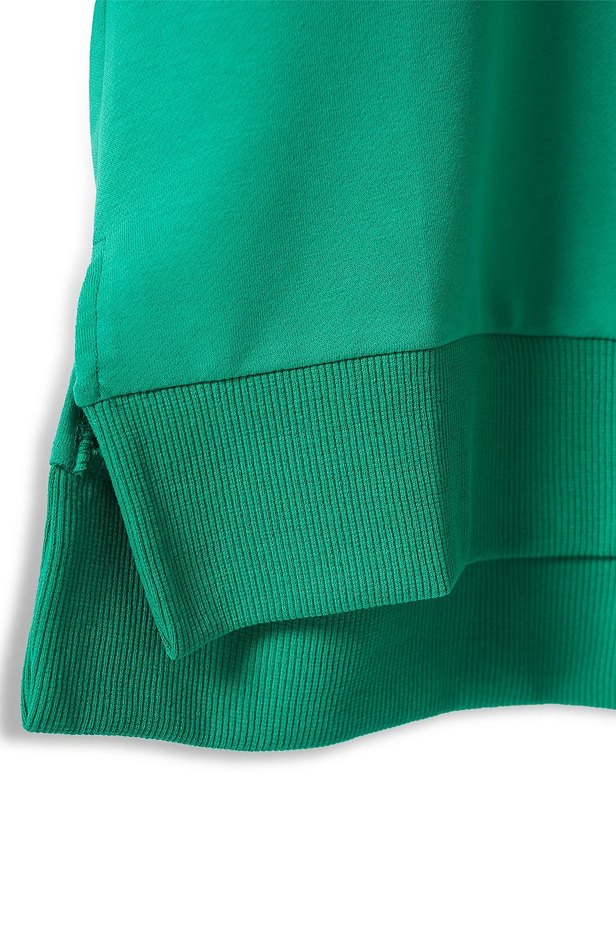 Knitted Fabric Sweatshirt Green