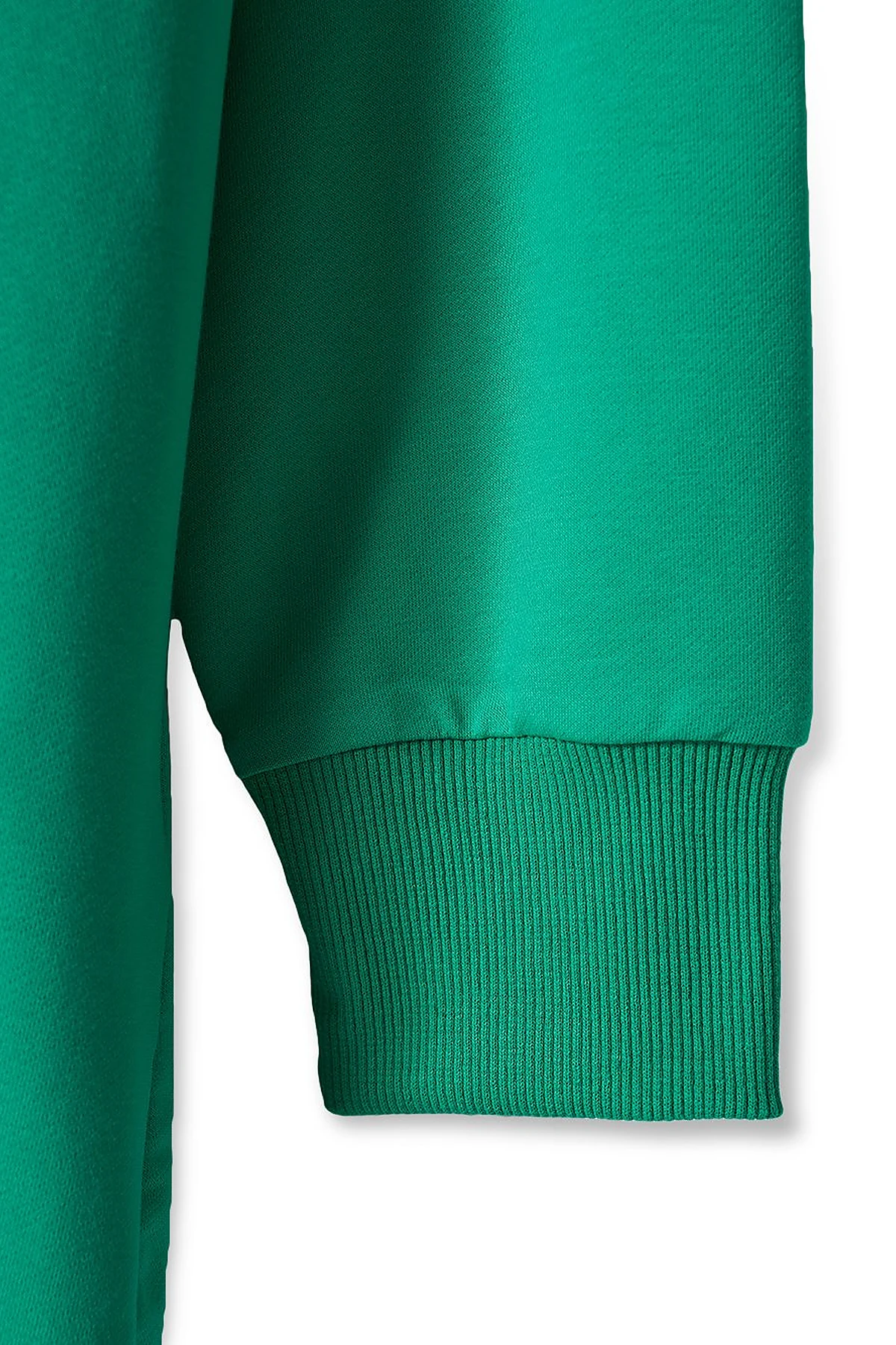 Knitted Fabric Sweatshirt Green