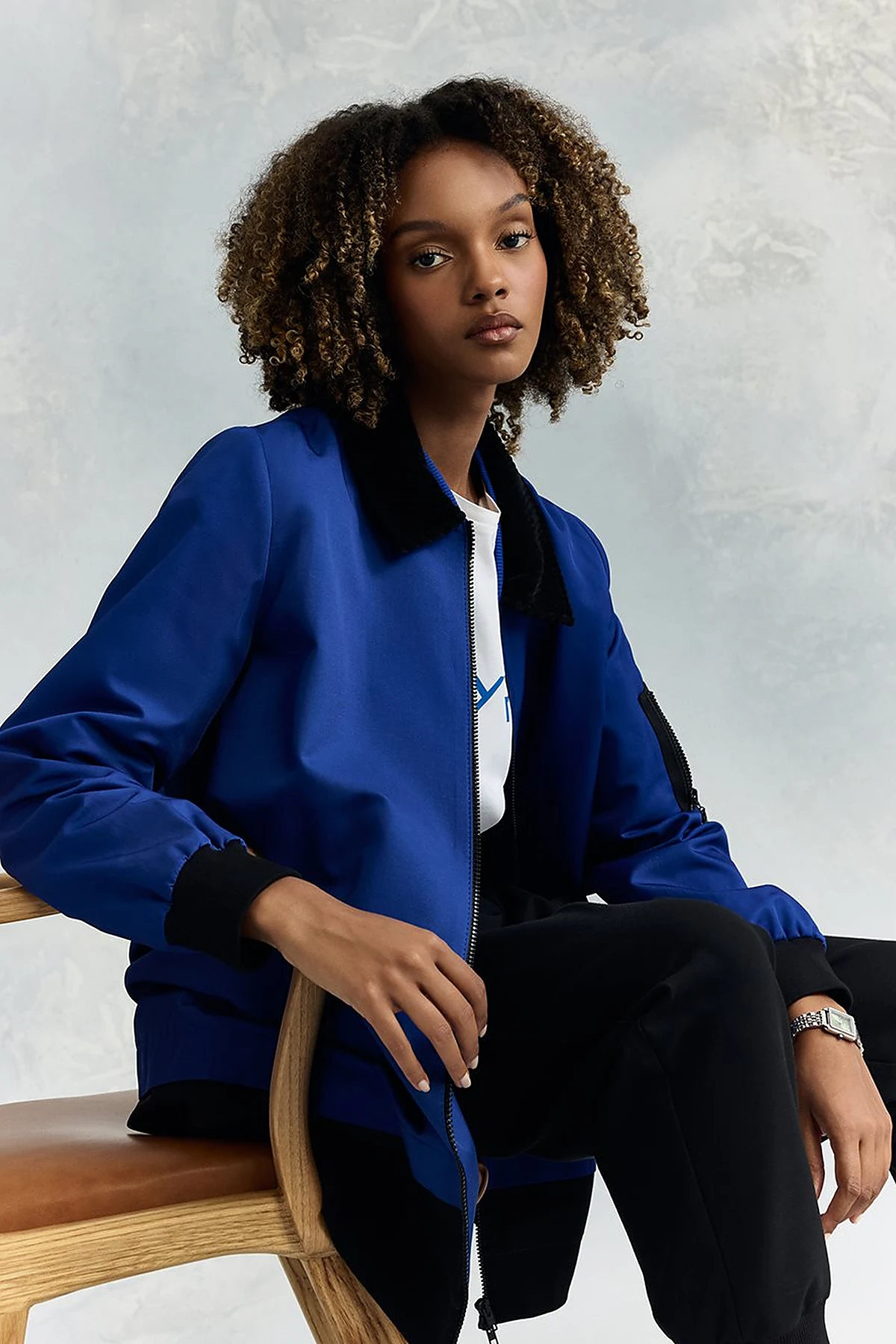 Velvet Mixed Garni Jacket Saks