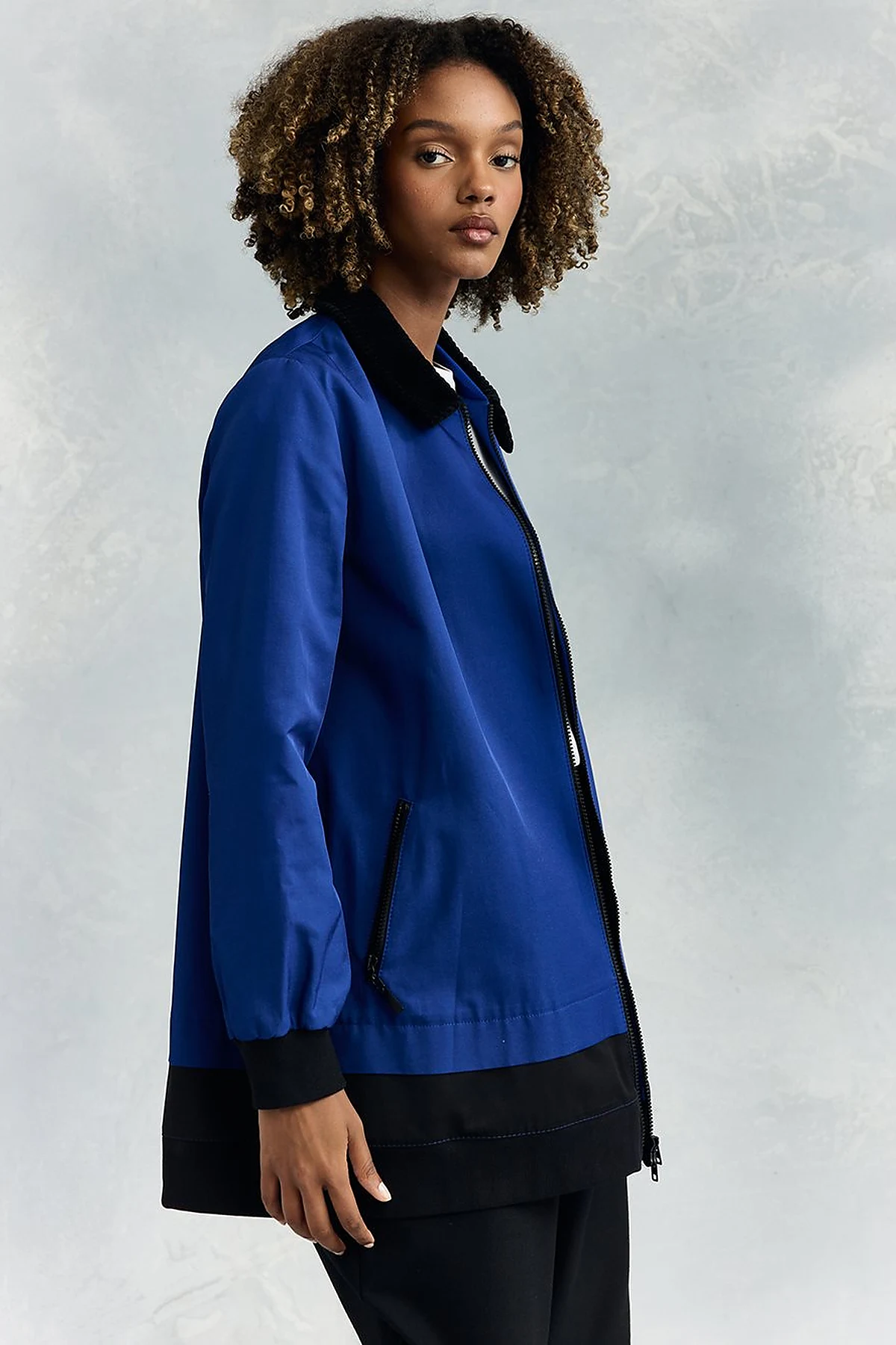 Velvet Mixed Garni Jacket Saks