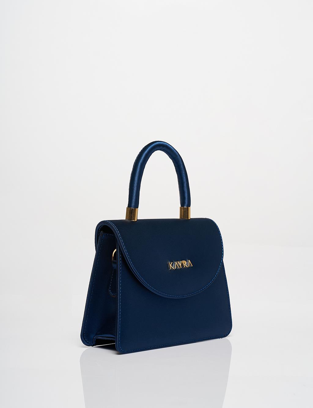 Satin Mini Bag with Cover Indigo