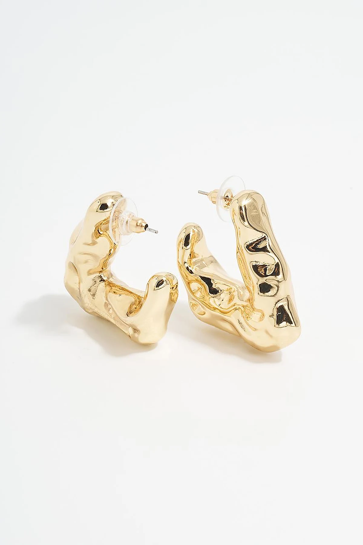 Modern Figured Earring Gold