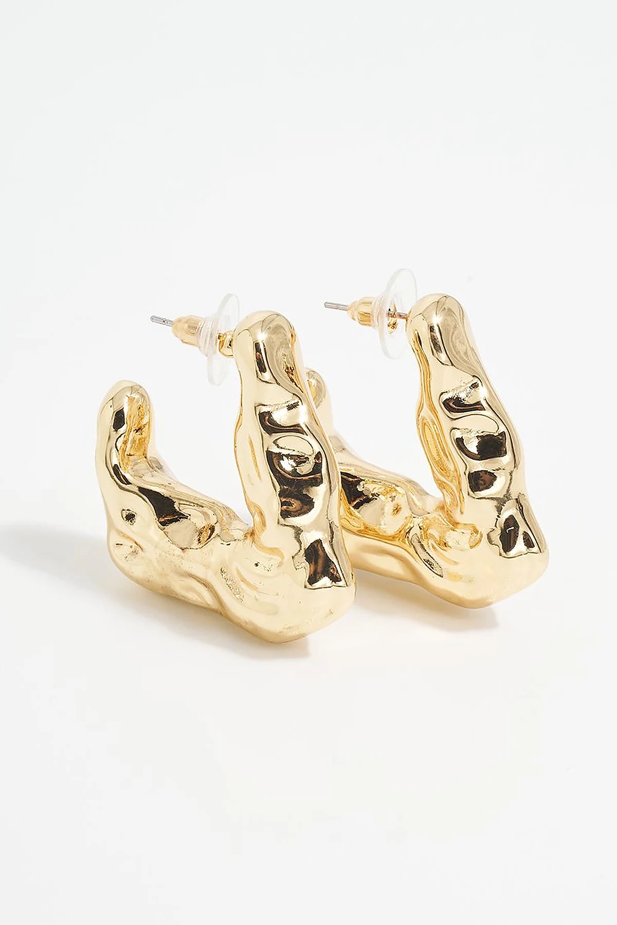 Modern Figured Earring Gold