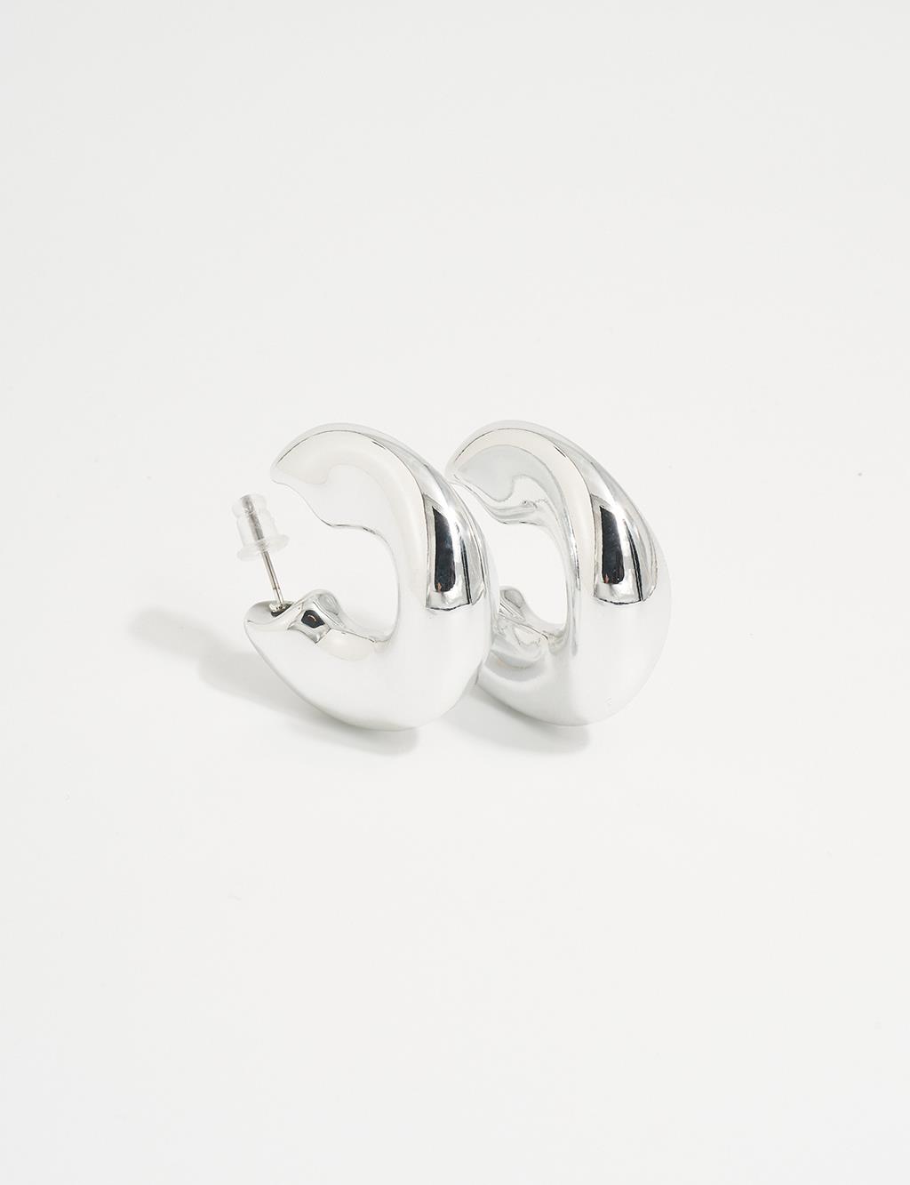 Ring Form Earring Silver