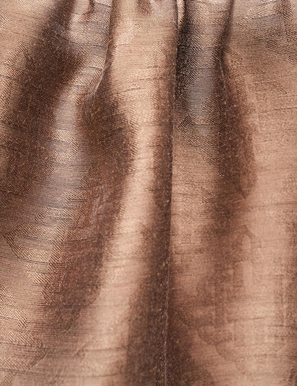 Diamond Patterned Wool Silk Shawl Dark Mink