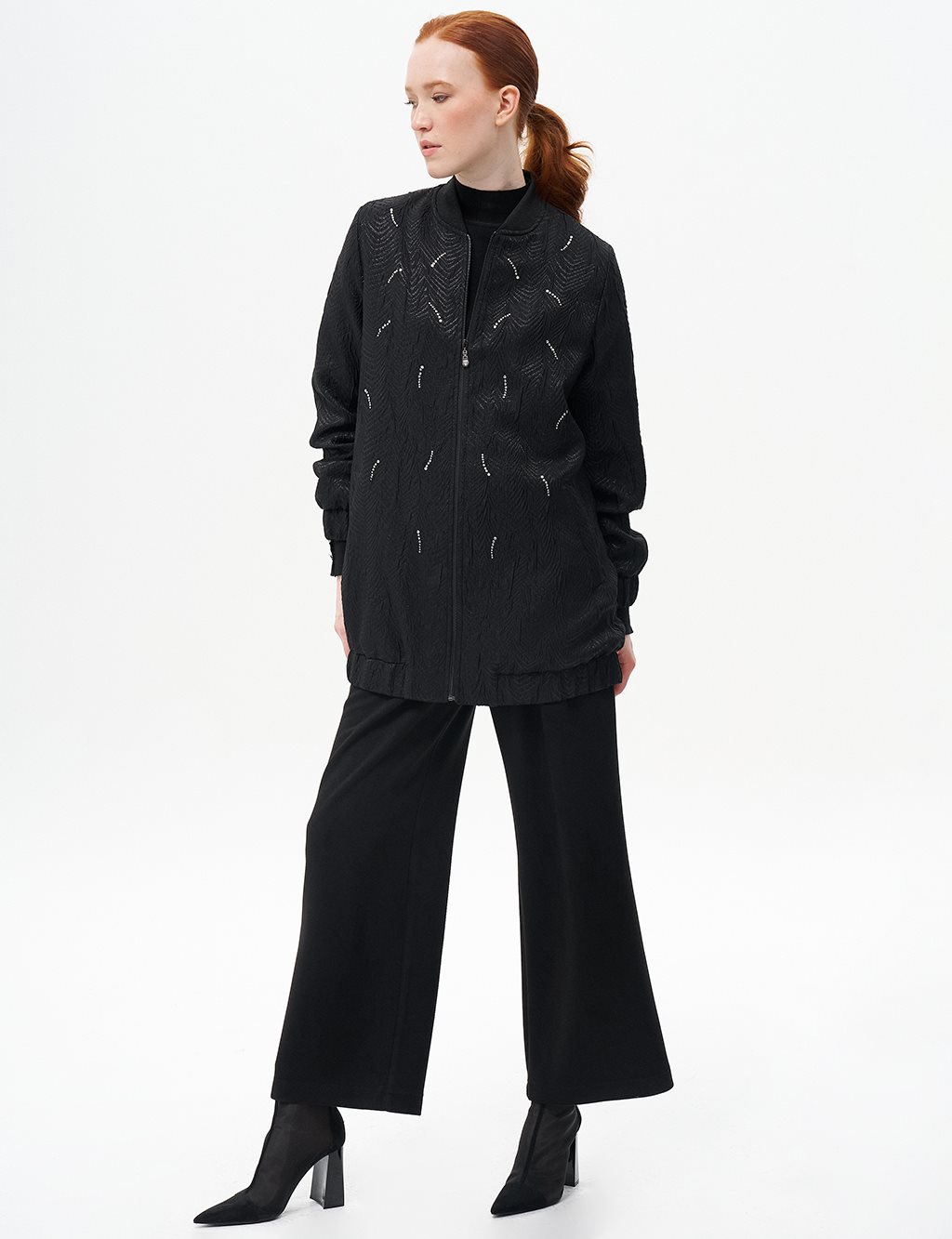 Shiny Stone Jacket Black