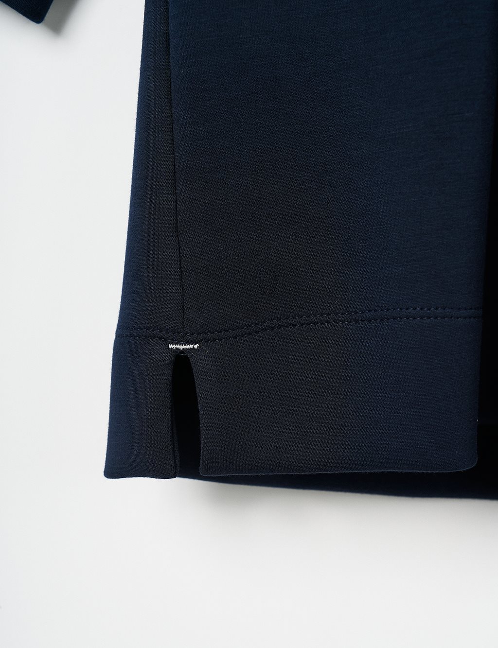 Slogan Detailed Rayon Sweatshirt in Navy