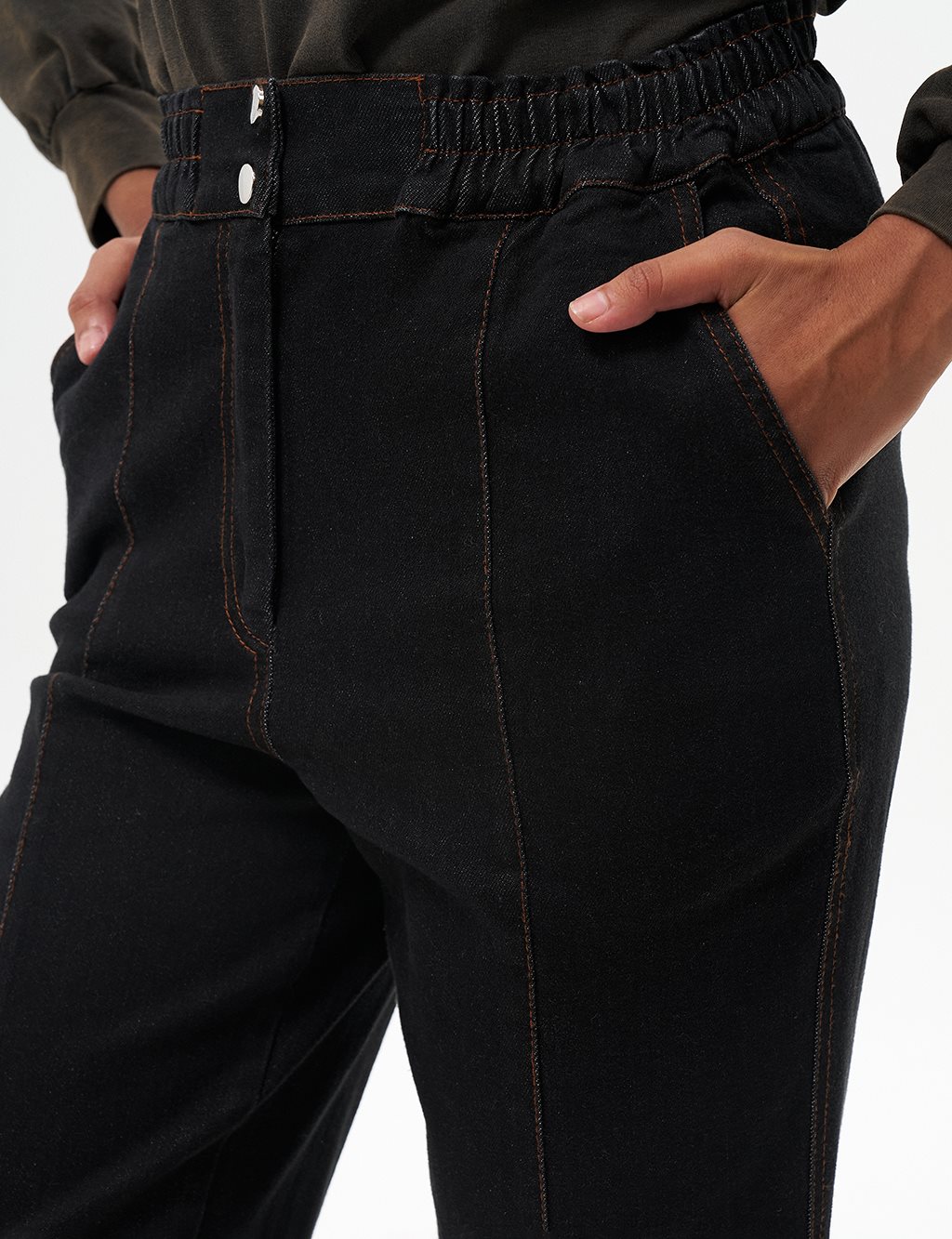 Pants with Zippered Legs Black