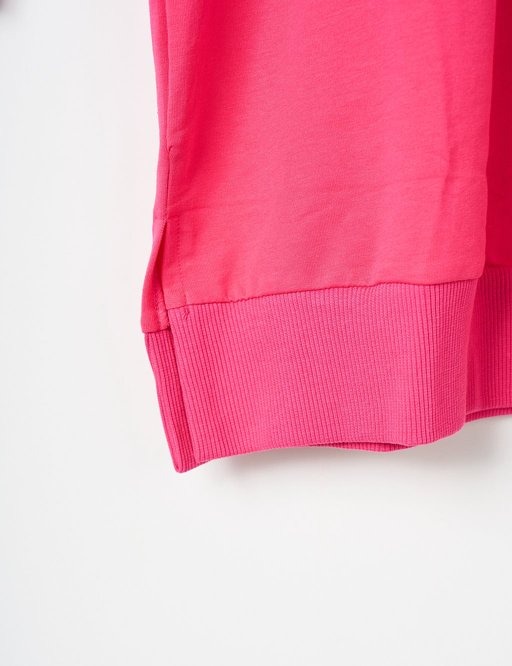 Knitted Fabric Sweatshirt Pink