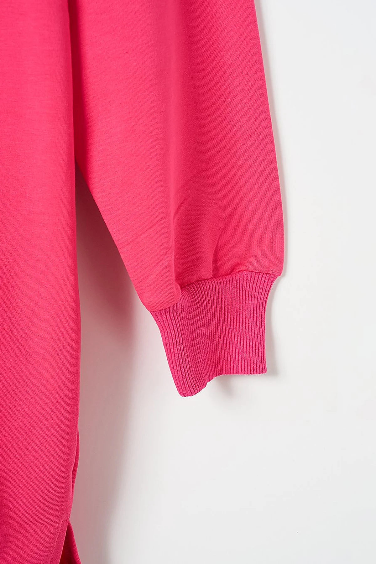 Knitted Fabric Sweatshirt Pink