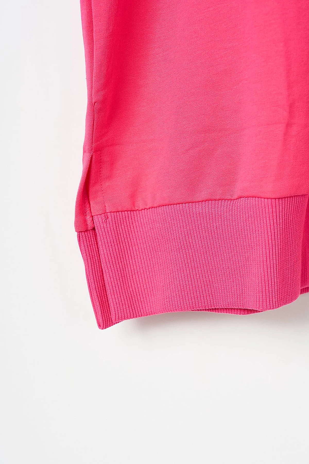 Knitted Fabric Sweatshirt Pink