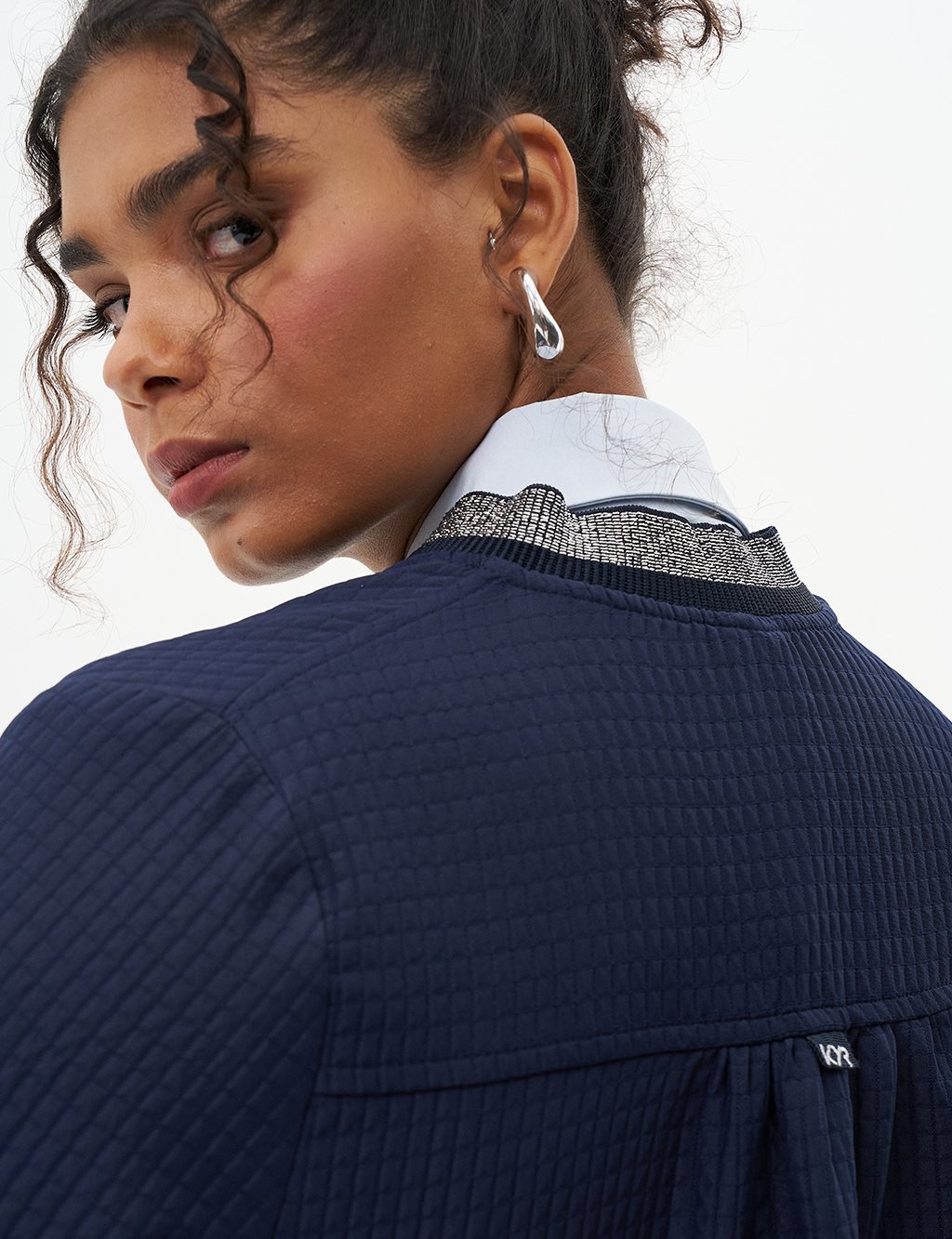 Flap Pocket Detailed Jacket Dark Navy Blue