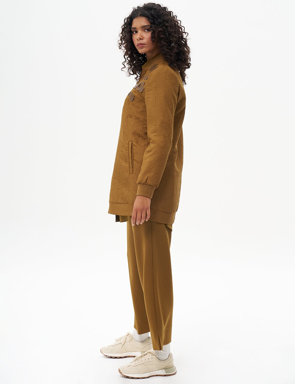 Leaf Applique Jacket Dark Oliv