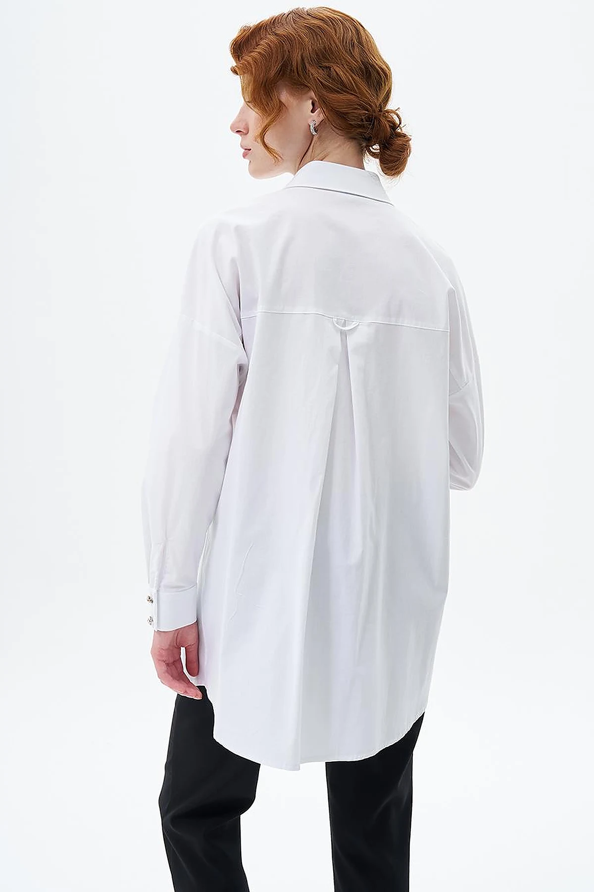Stone Embroidered Cotton Tunic Optic White