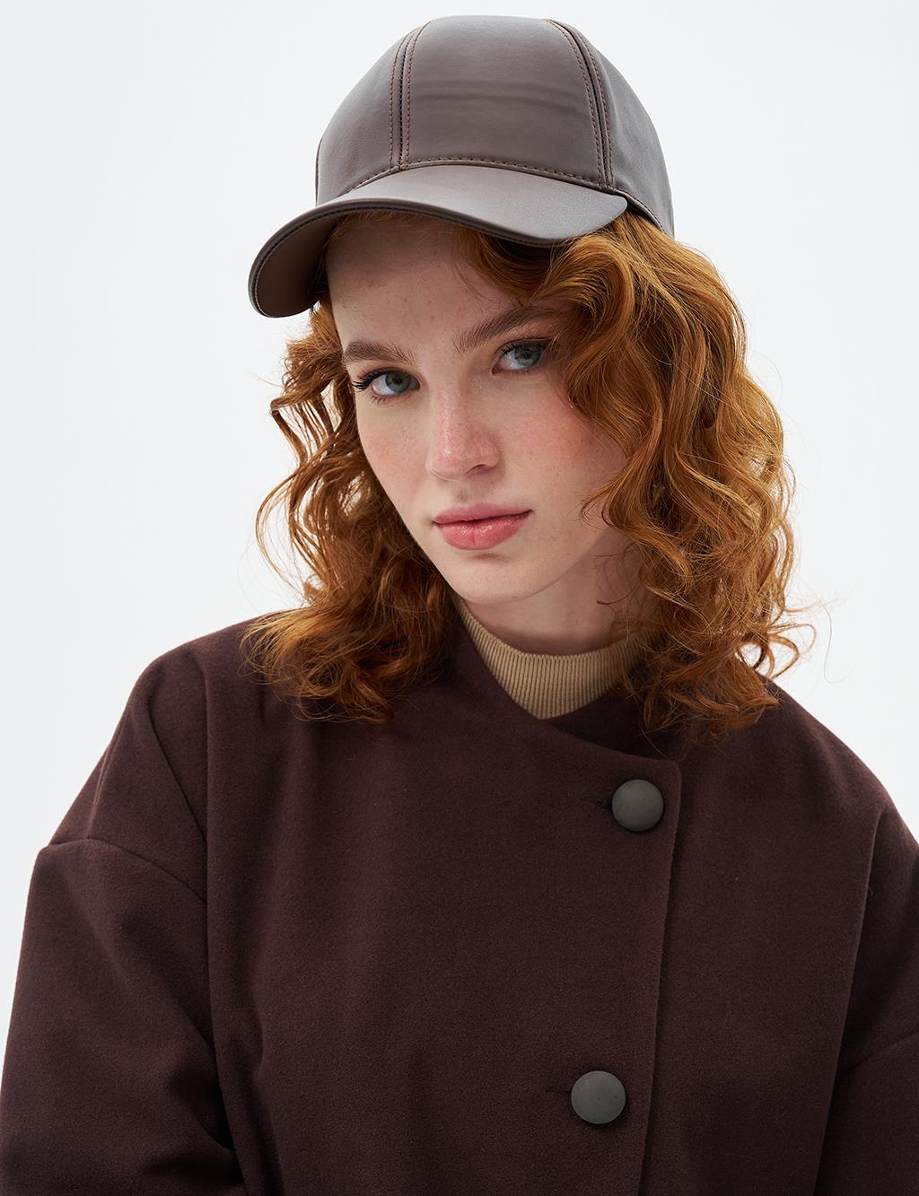 Three Quarter Sleeve Cashmere Coat Coffee