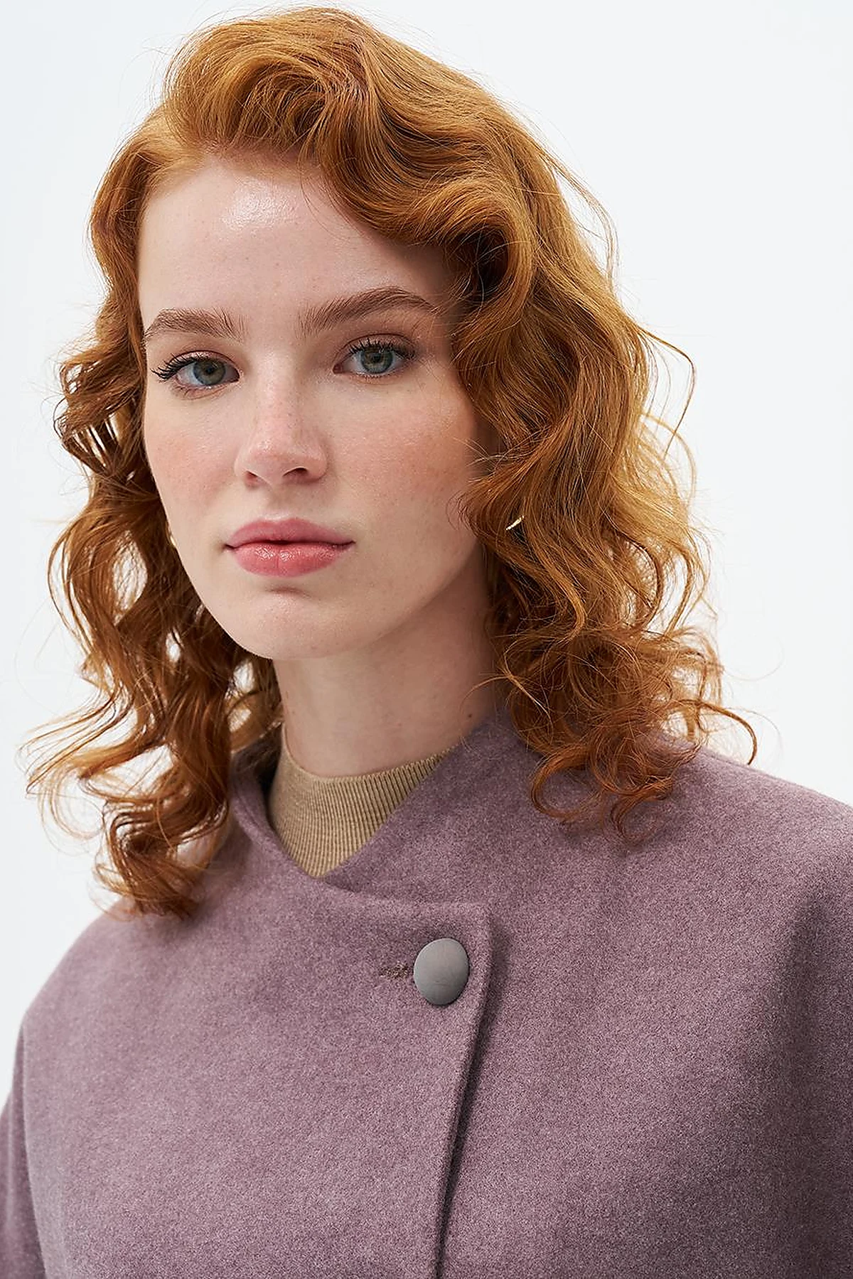 Three Quarter Sleeve Cashmere Coat Desert Brown