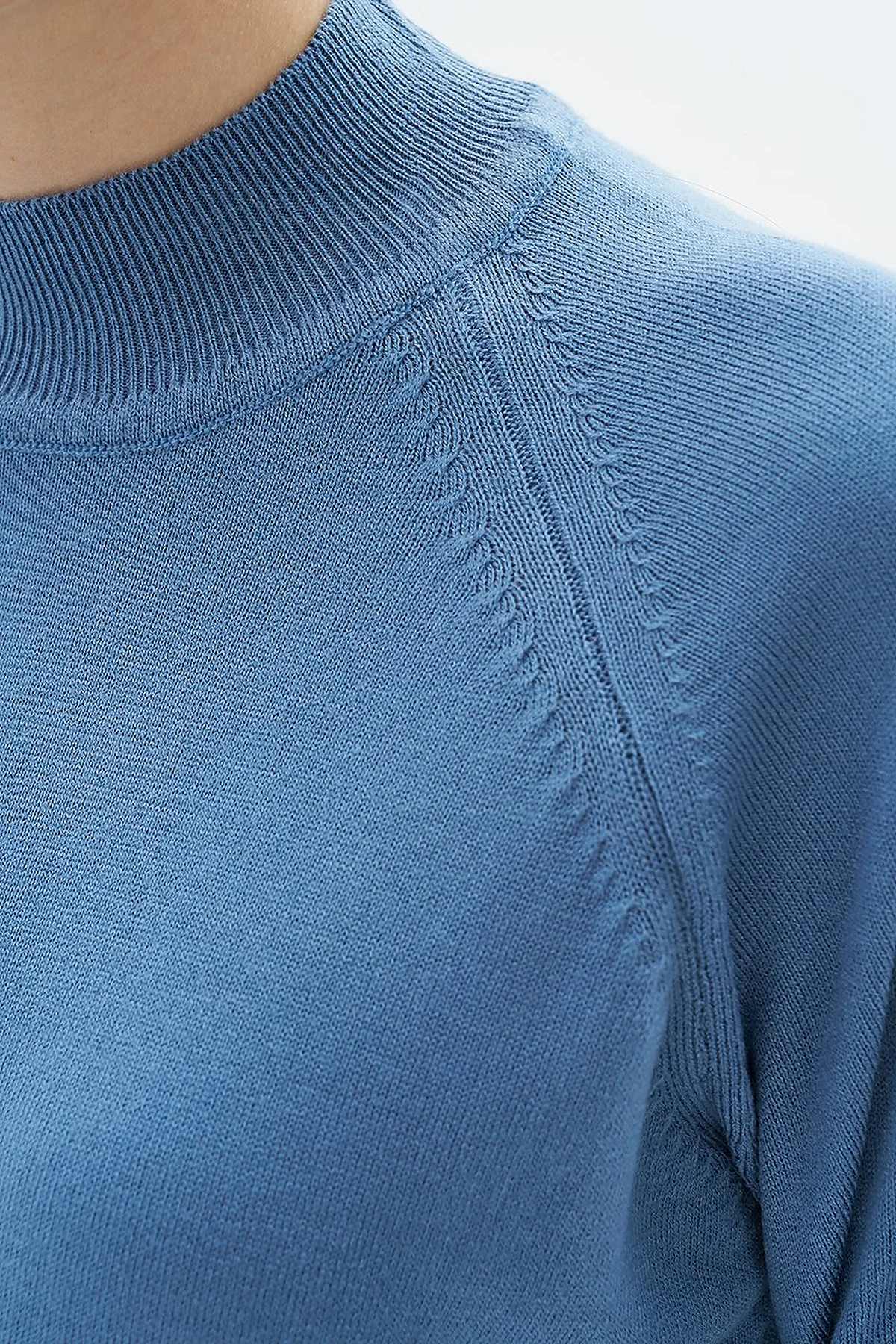 Half Turtleneck Knitwear Tunic Crown Blue