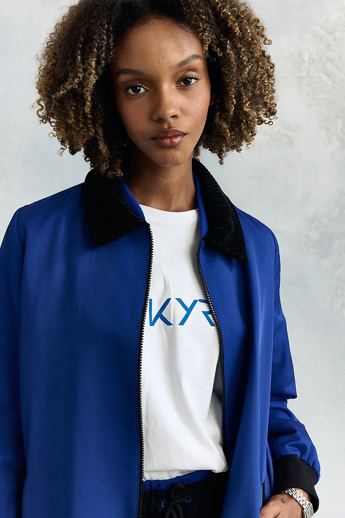 Velvet Mixed Garni Jacket Saks