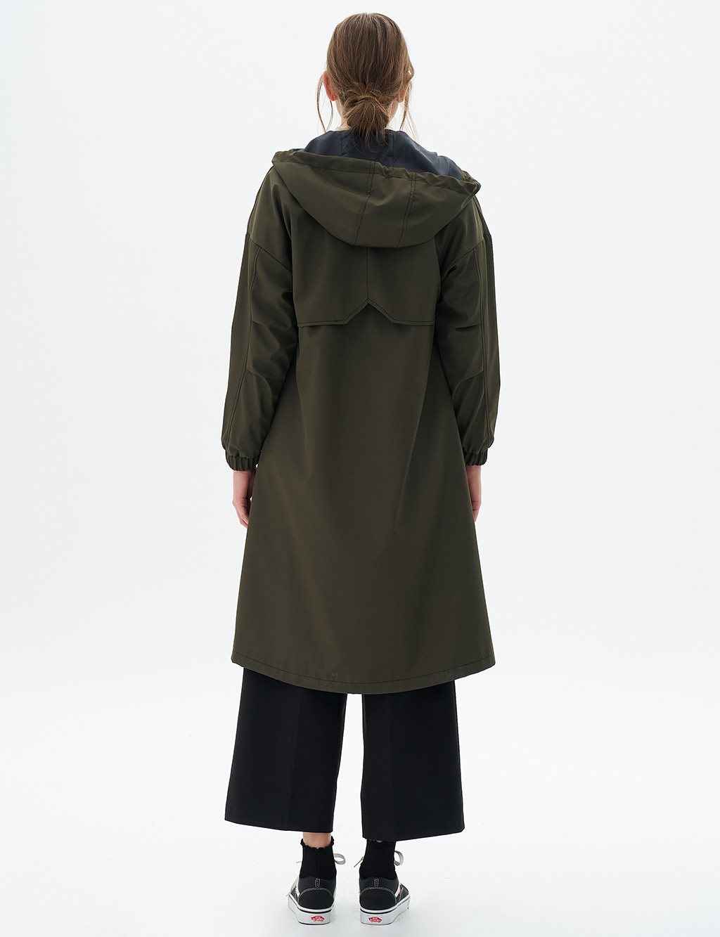 Hood Detailed Cape Khaki