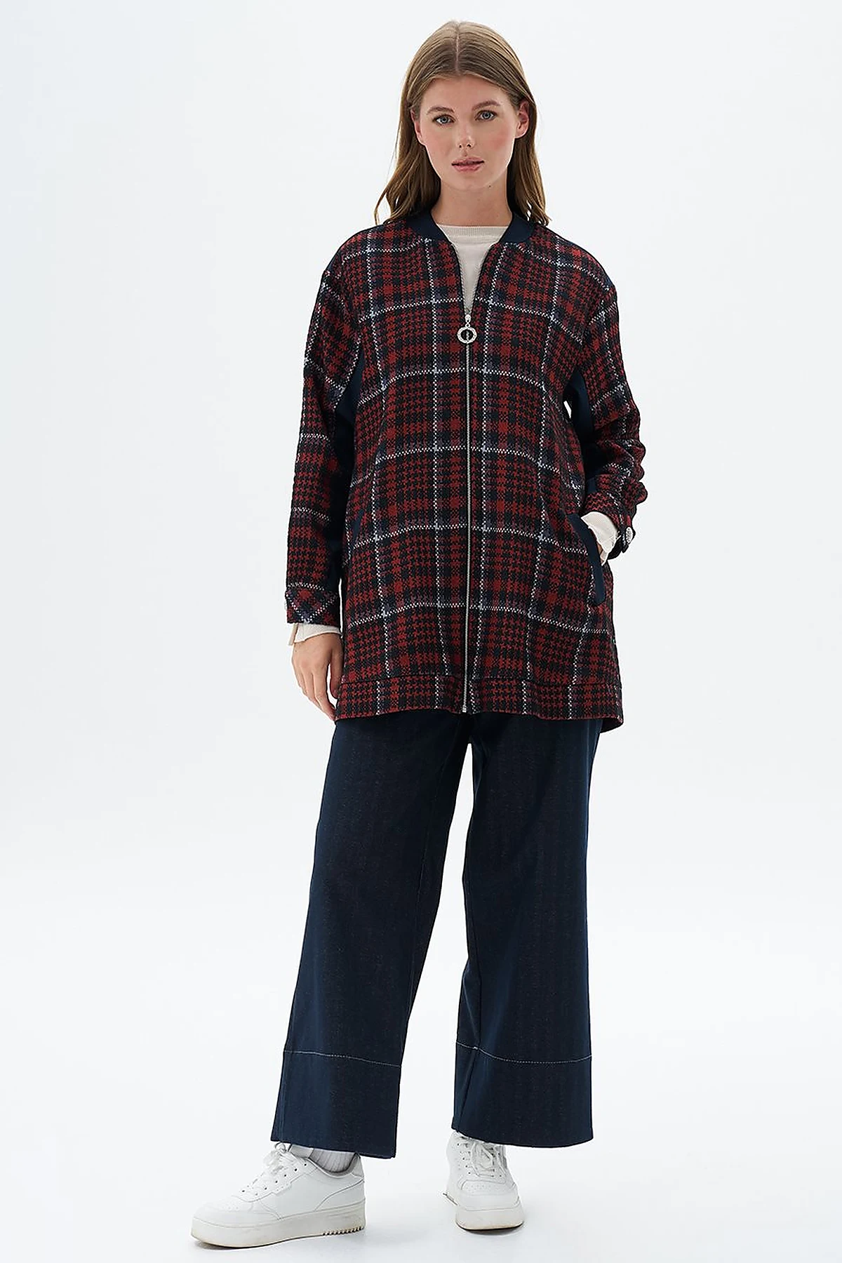 Back Detailed Jacket Dark Navy Blue