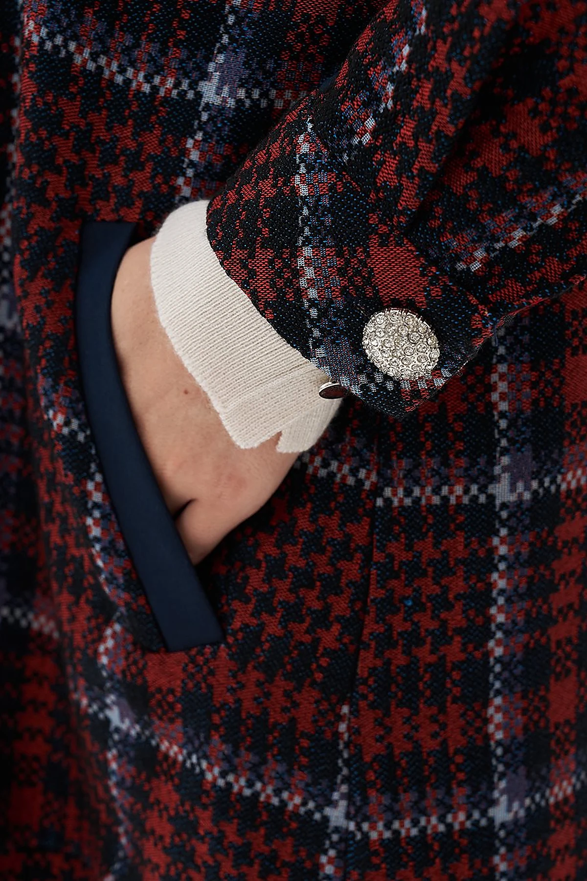 Back Detailed Jacket Dark Navy Blue